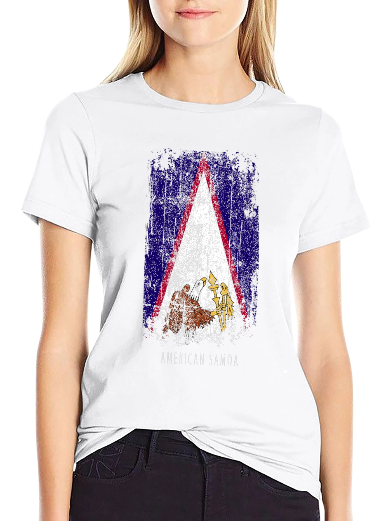 American Samoa Flag Graphic T-Shirt