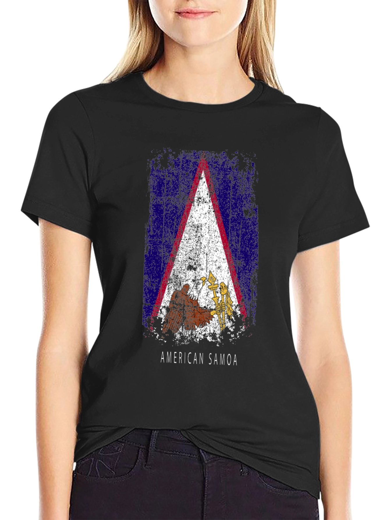 American Samoa Flag Graphic T-Shirt