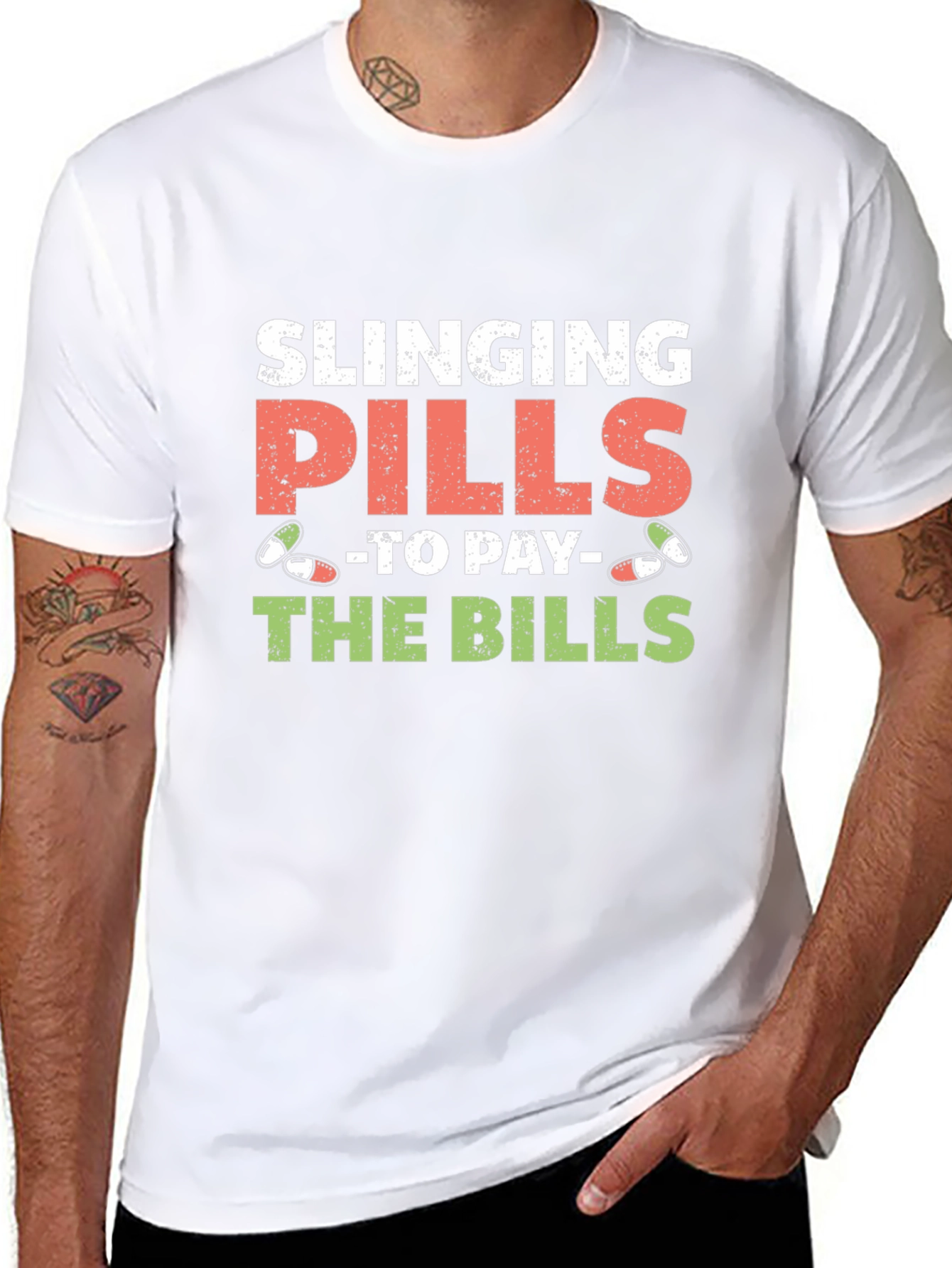 Slinging Pills to Pay the Bills Graphic Tee