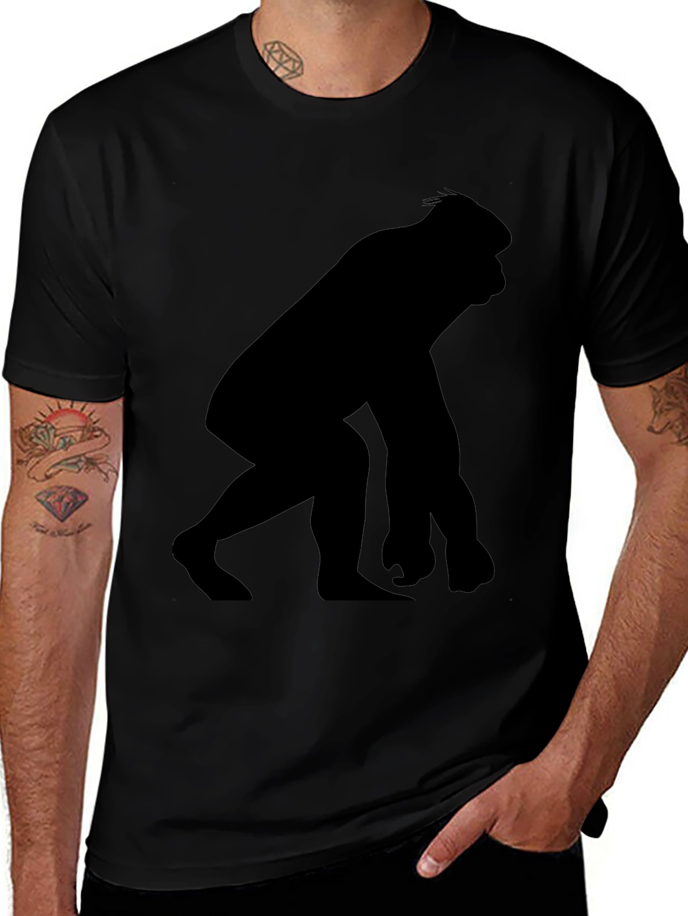 Silhouette Gorilla Graphic Tee