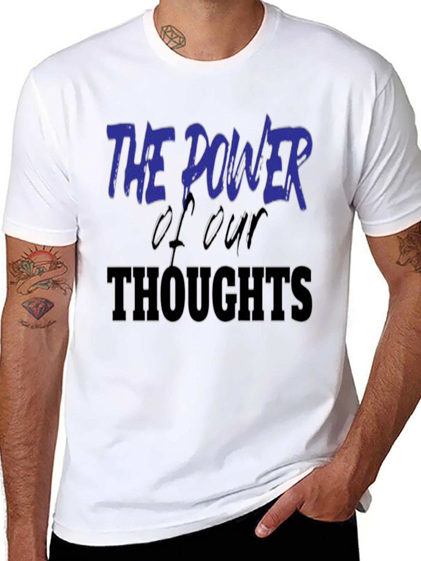 Power of Thoughts Graphic Tee - Inspiring Message