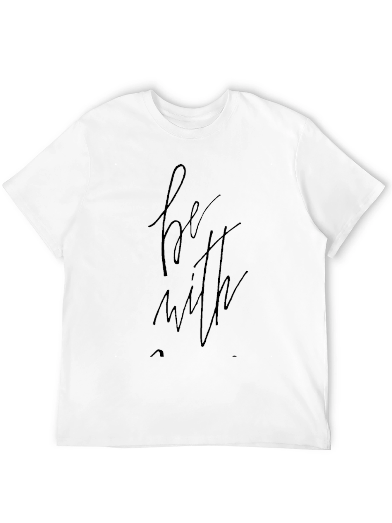 Be With Black Graphic T-Shirt