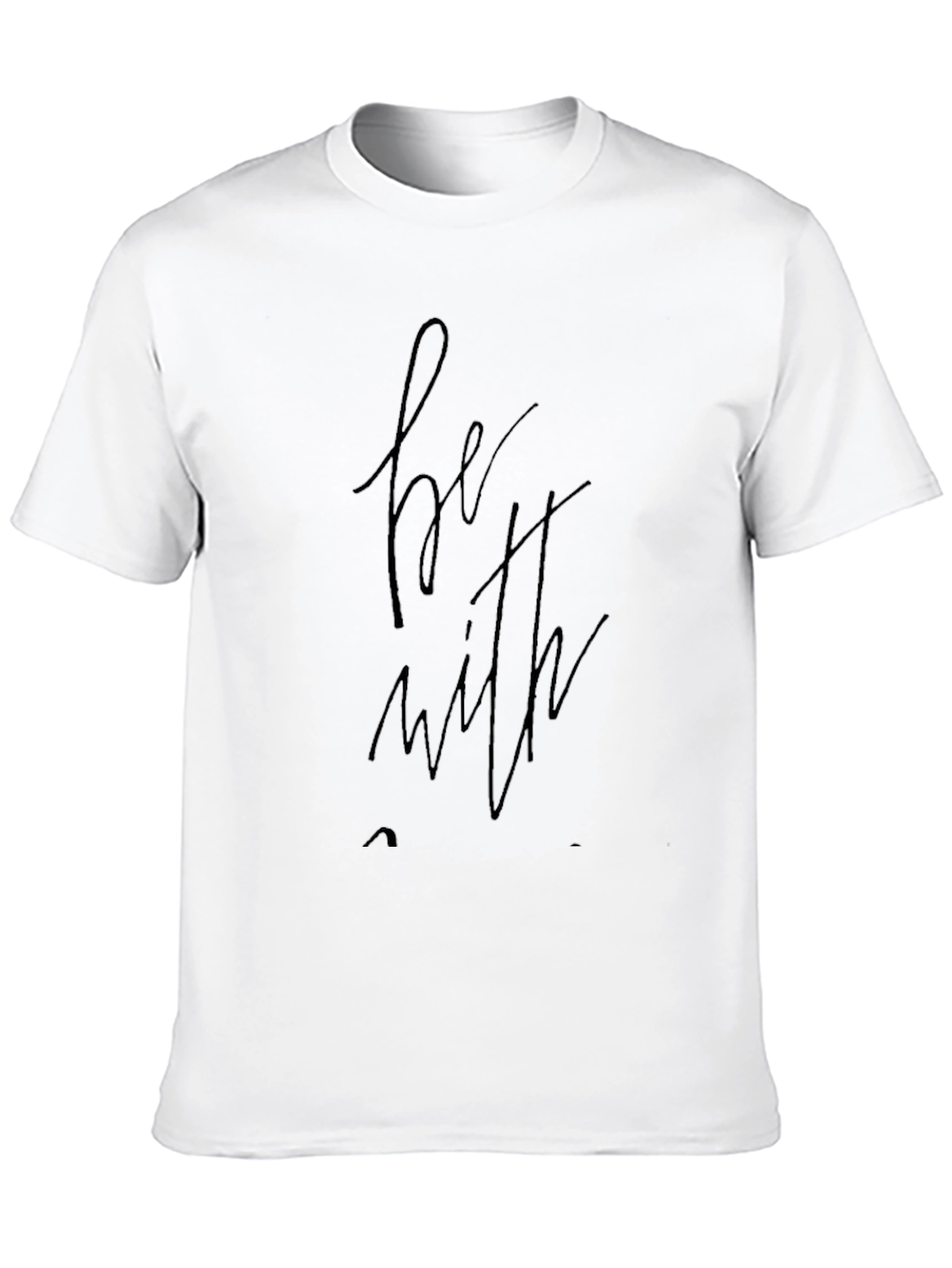 Be With Black Graphic T-Shirt