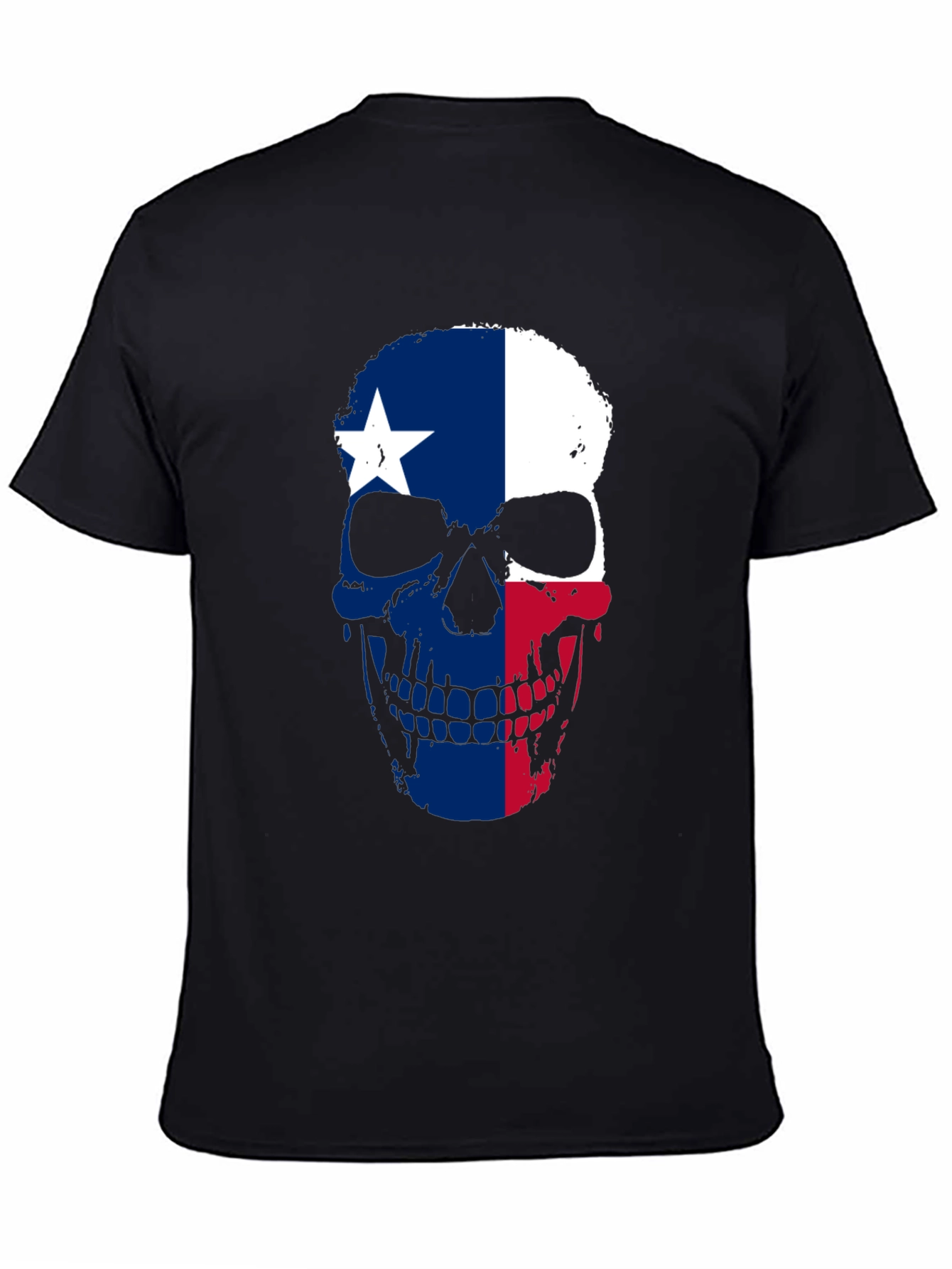 Texas Flag Skull Graphic T-Shirt