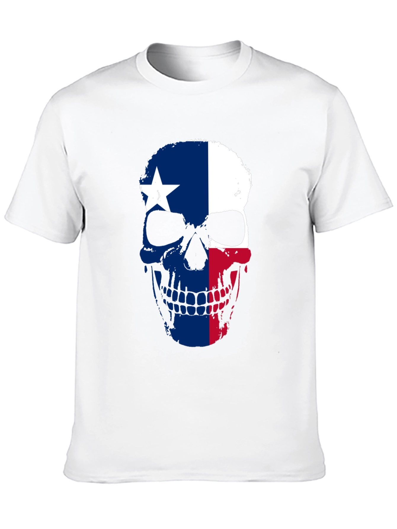 Texas Flag Skull Graphic T-Shirt