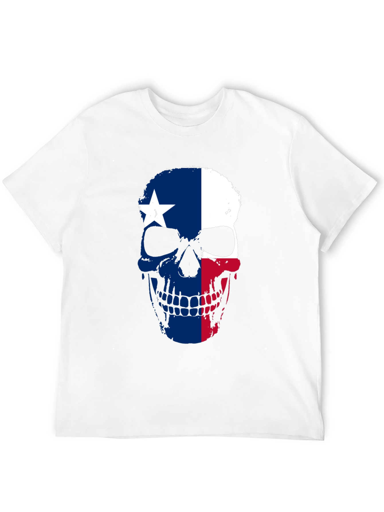Texas Flag Skull Graphic T-Shirt