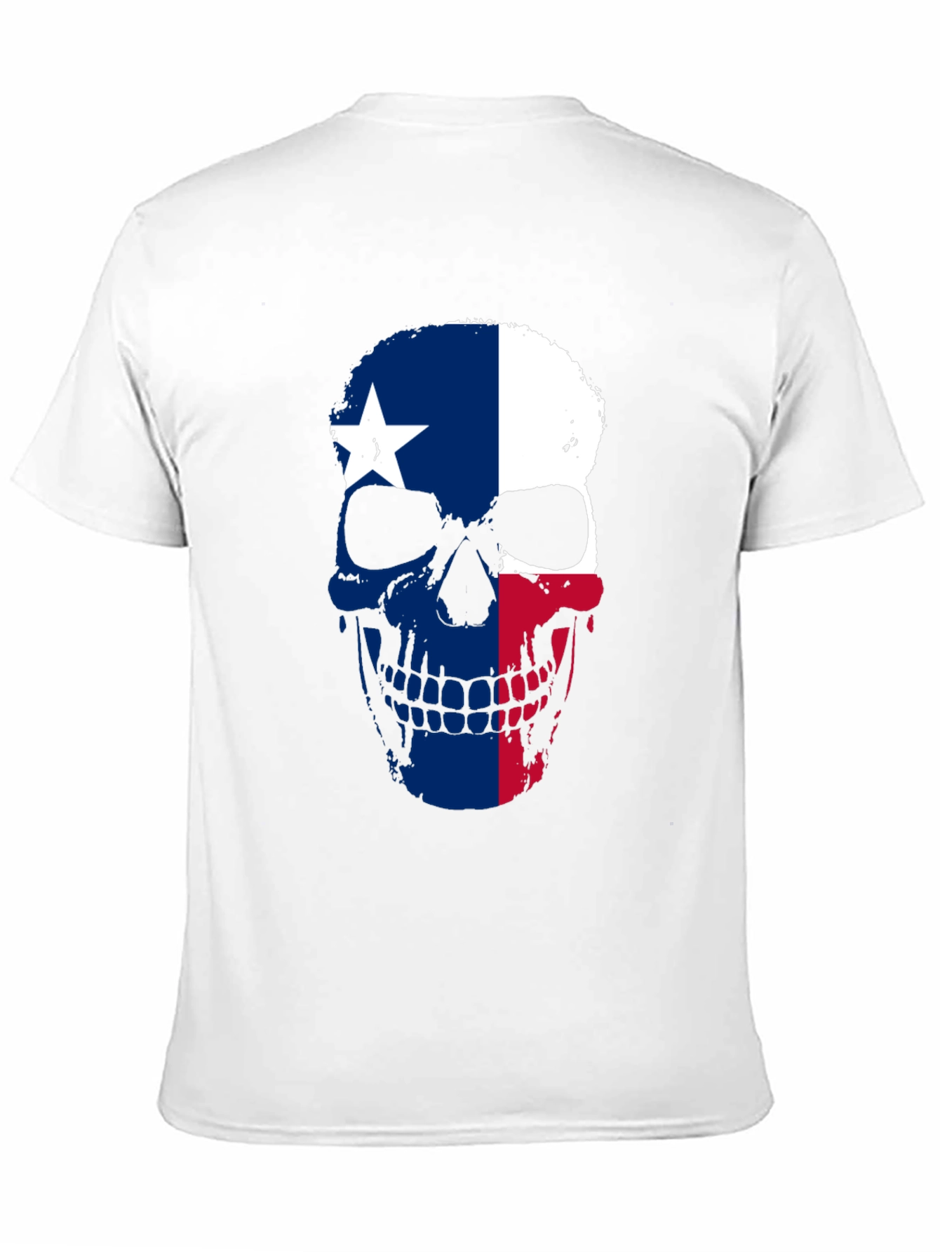 Texas Flag Skull Graphic T-Shirt