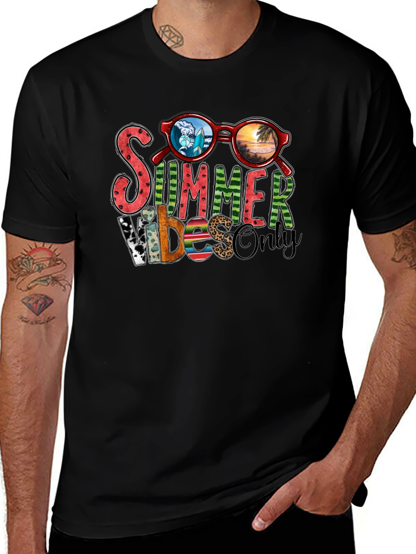 Summer Vibes Only T-Shirt - Graphic Tee