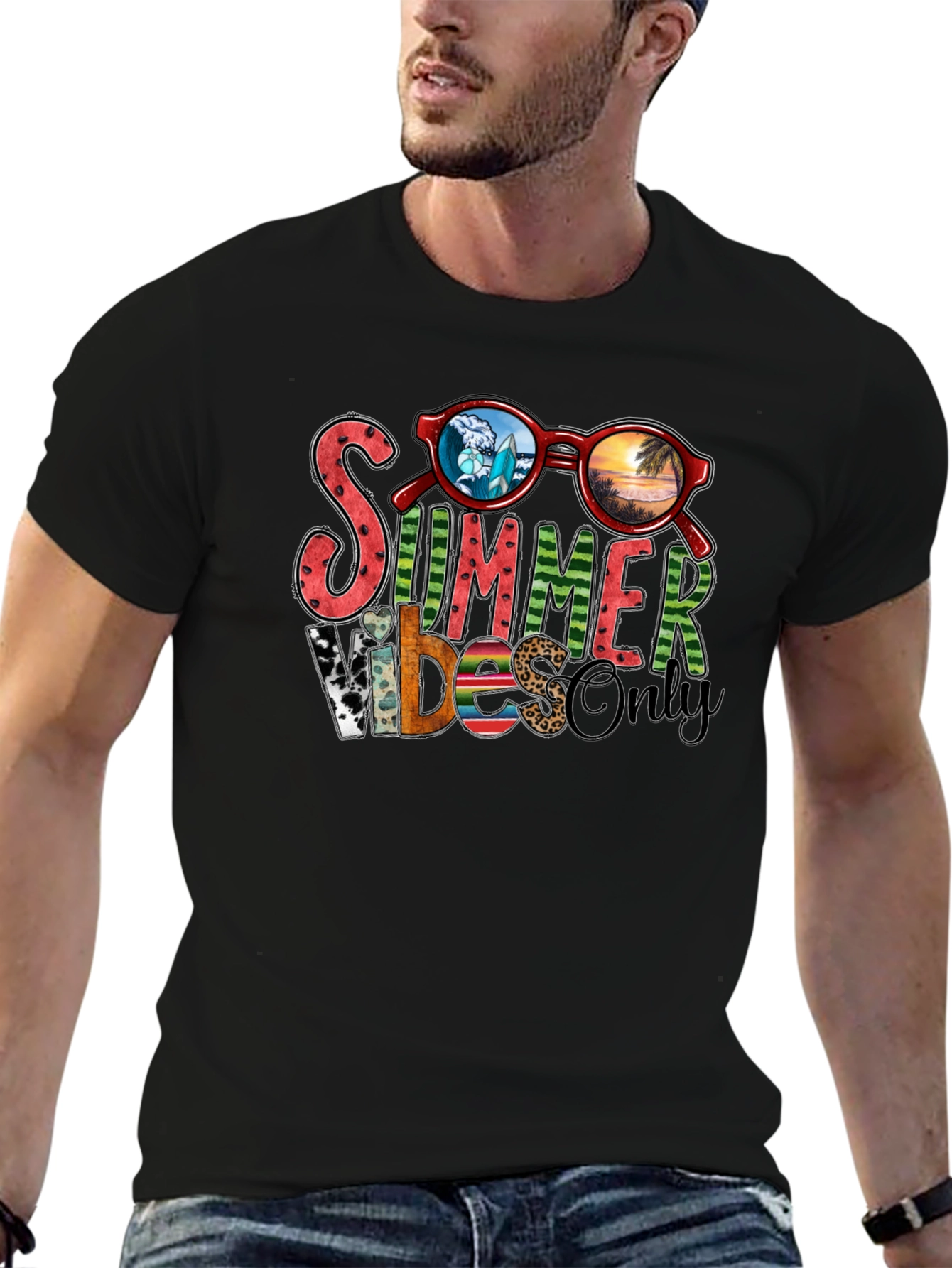 Summer Vibes Only T-Shirt - Graphic Tee