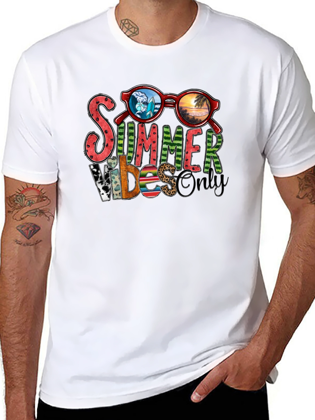Summer Vibes Only T-Shirt - Graphic Tee