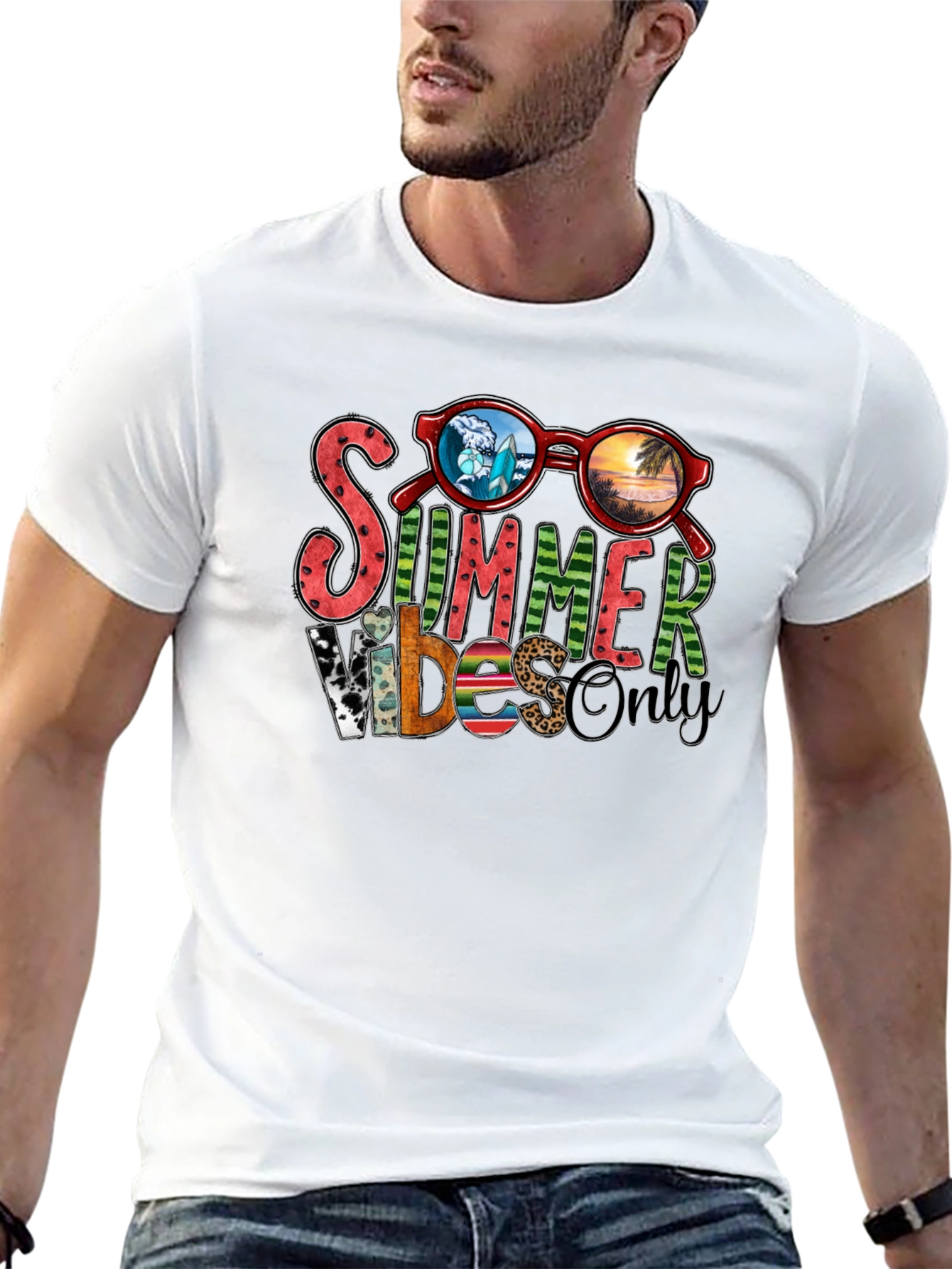 Summer Vibes Only T-Shirt - Graphic Tee