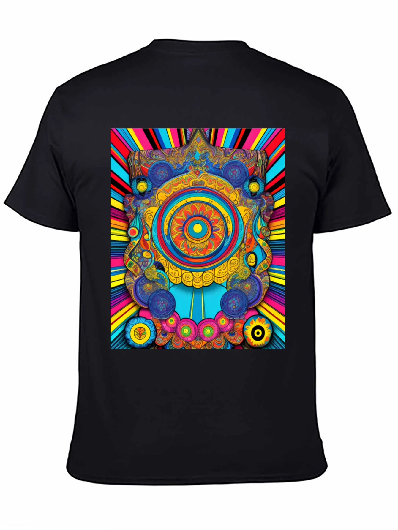 Psychedelic Mandala Graphic Tee - Vibrant Art T-Shirt