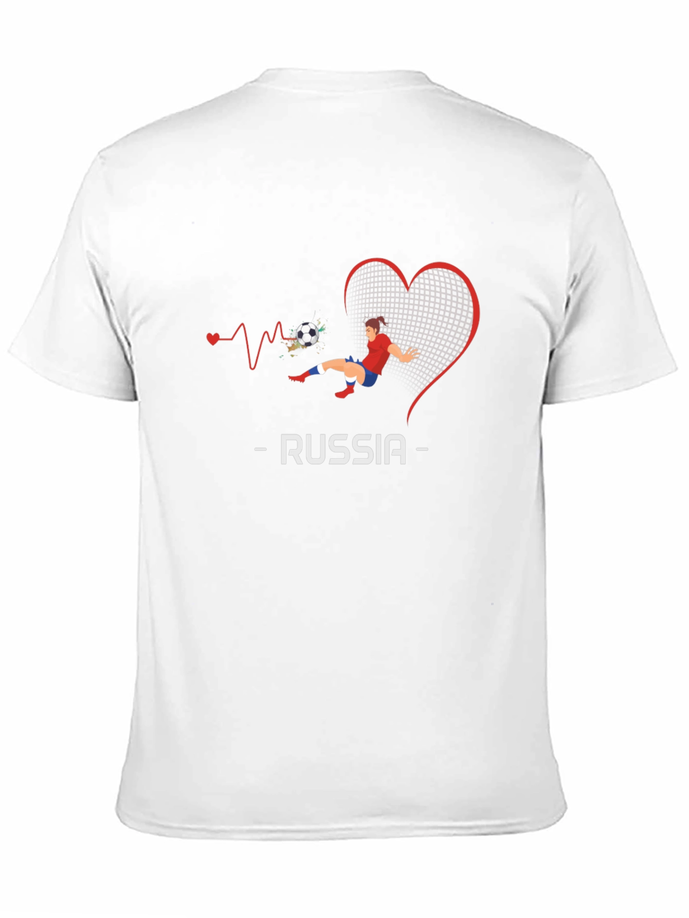 Russia Soccer Love Graphic Tee
