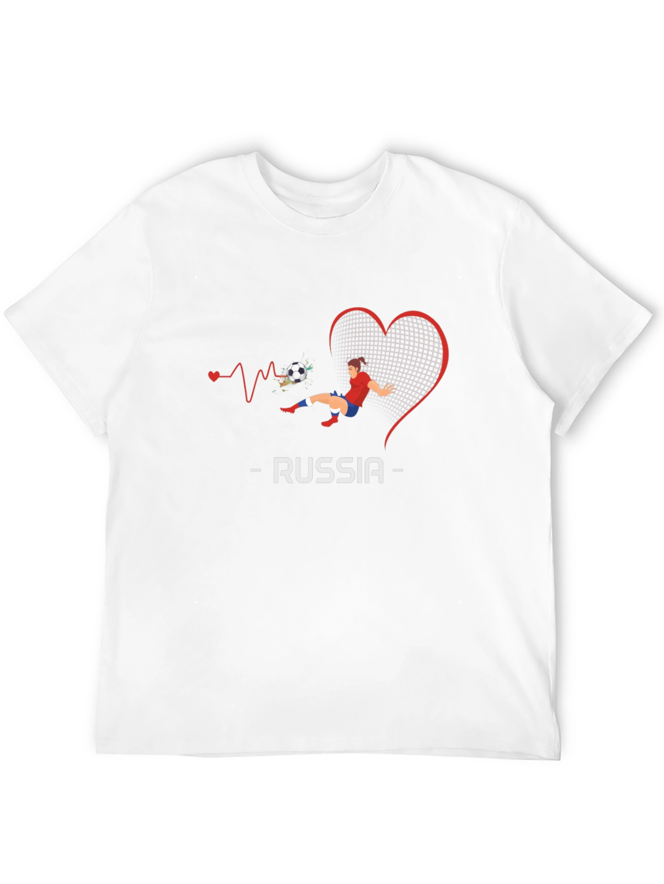 Russia Soccer Love Graphic Tee
