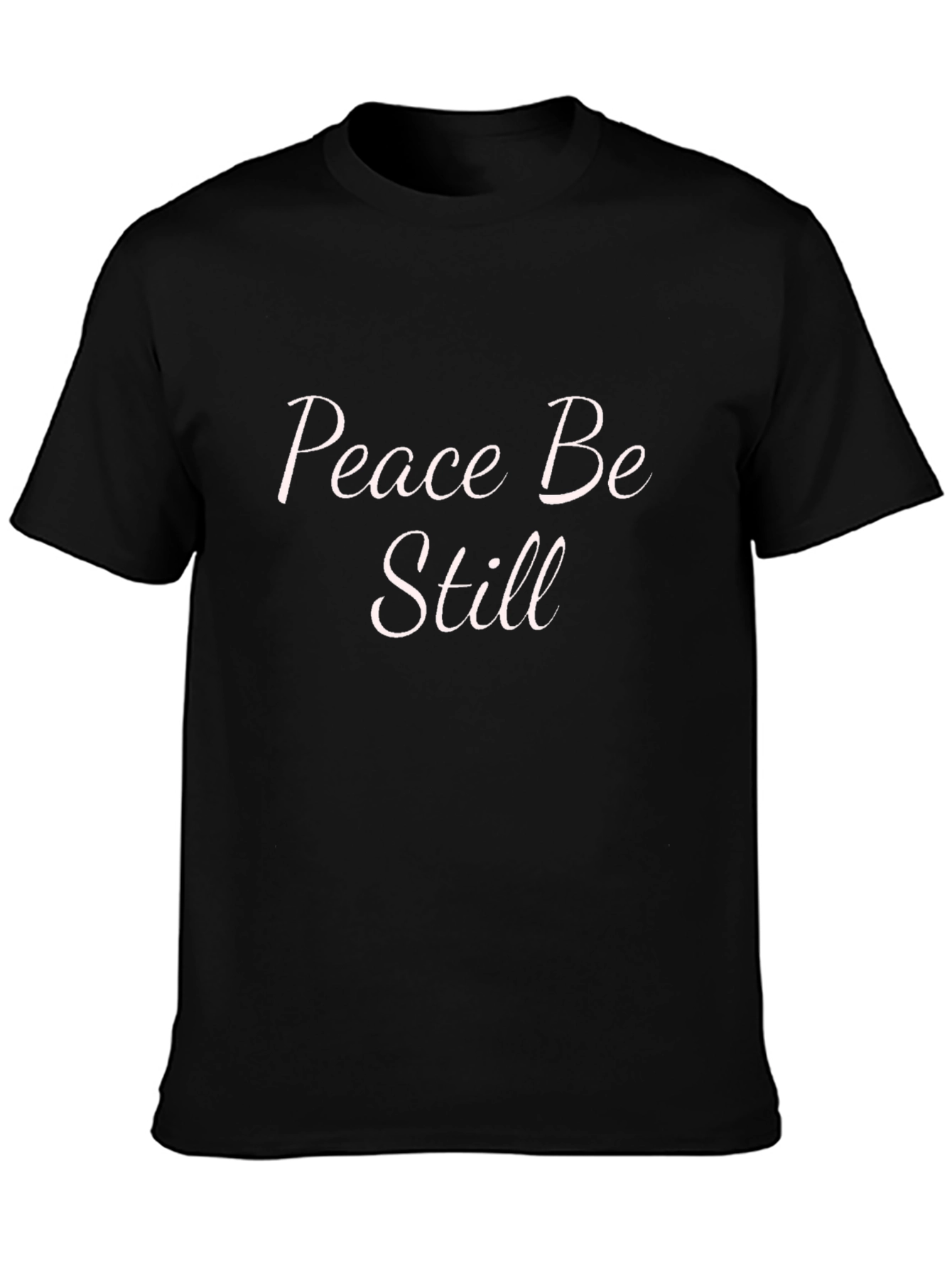Peace Be Still Black Graphic T-Shirt