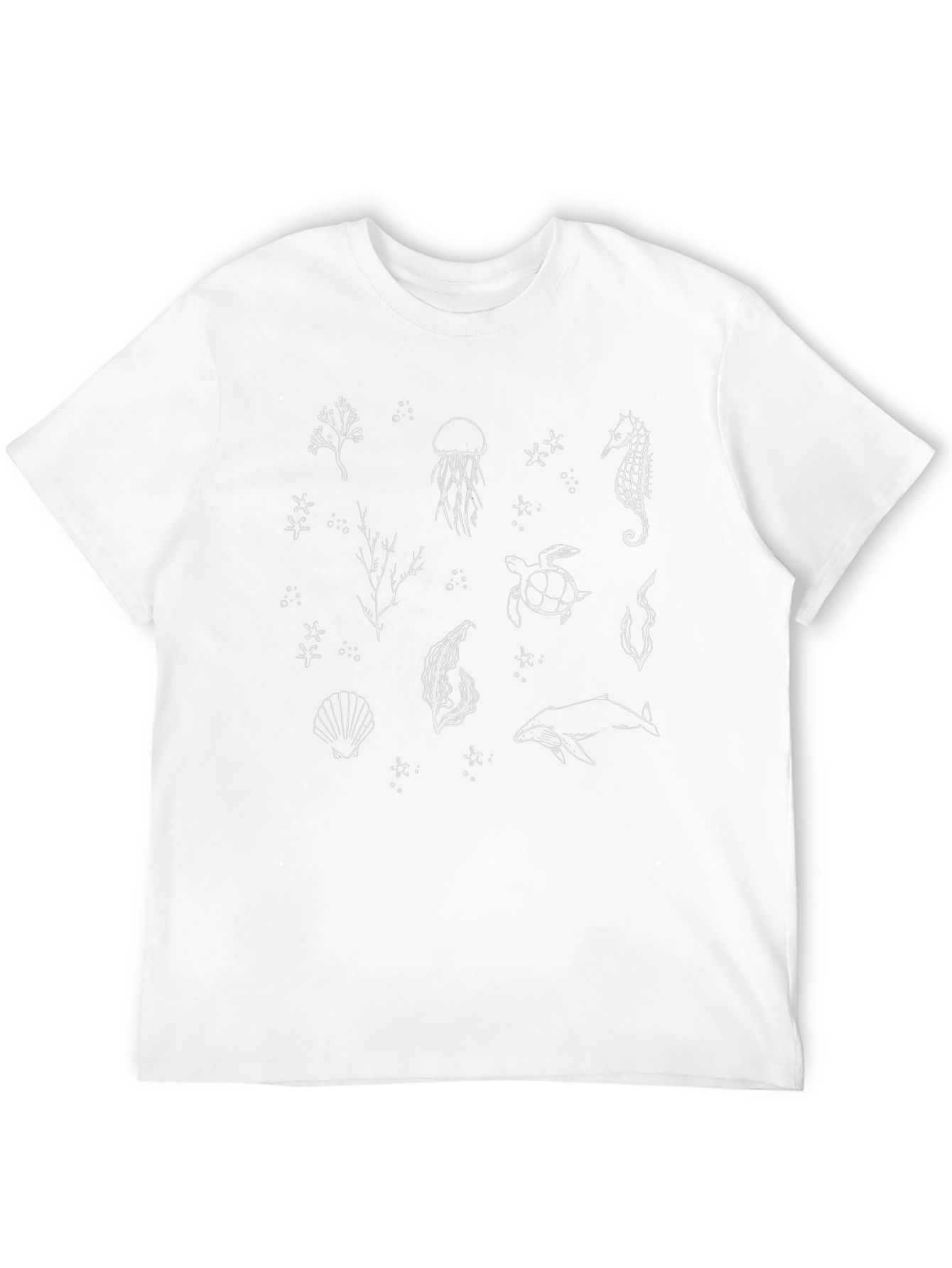 Ocean Life Graphic Tee - Black Unisex T-Shirt