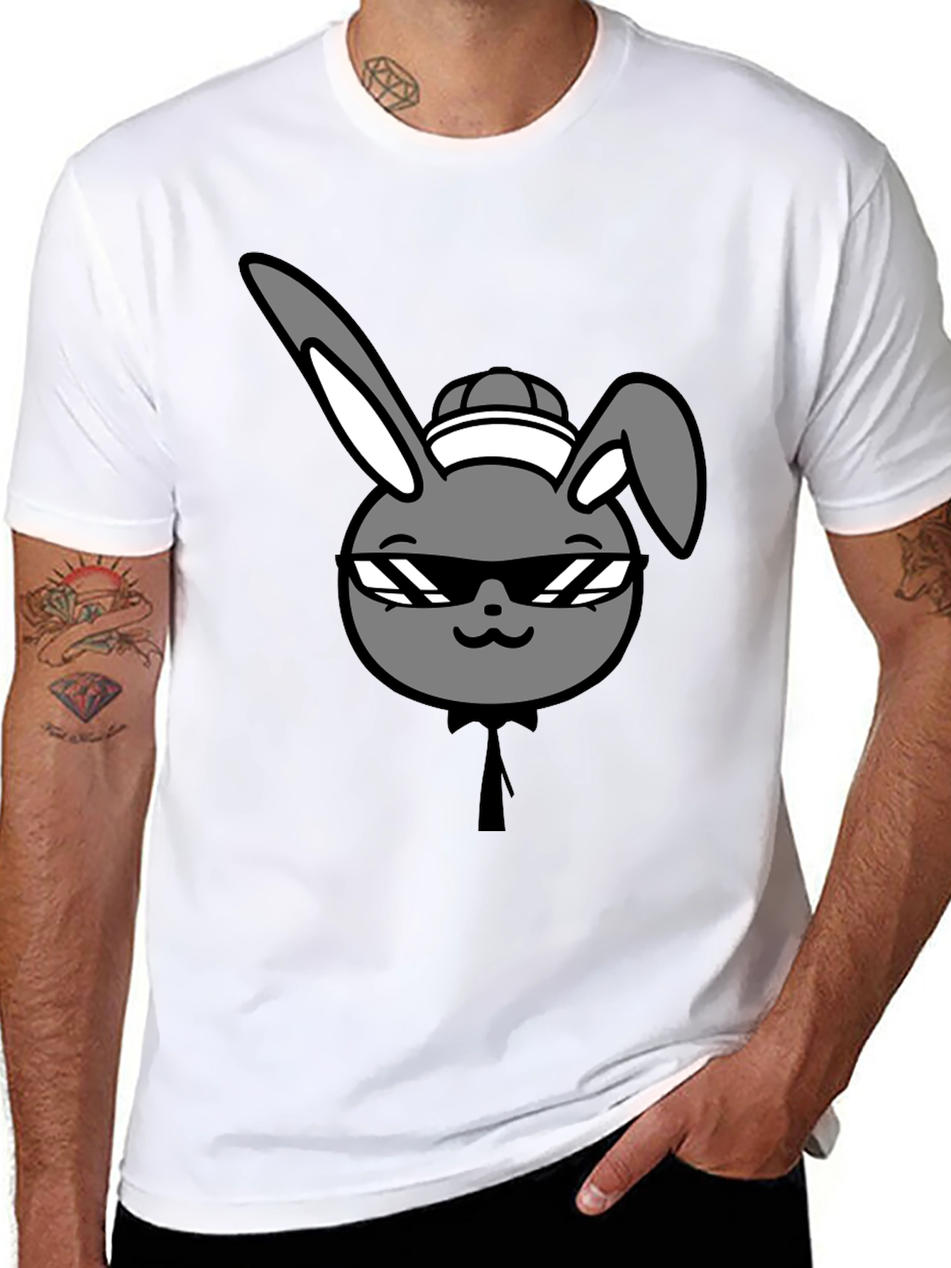Cool Rabbit Graphic T-Shirt