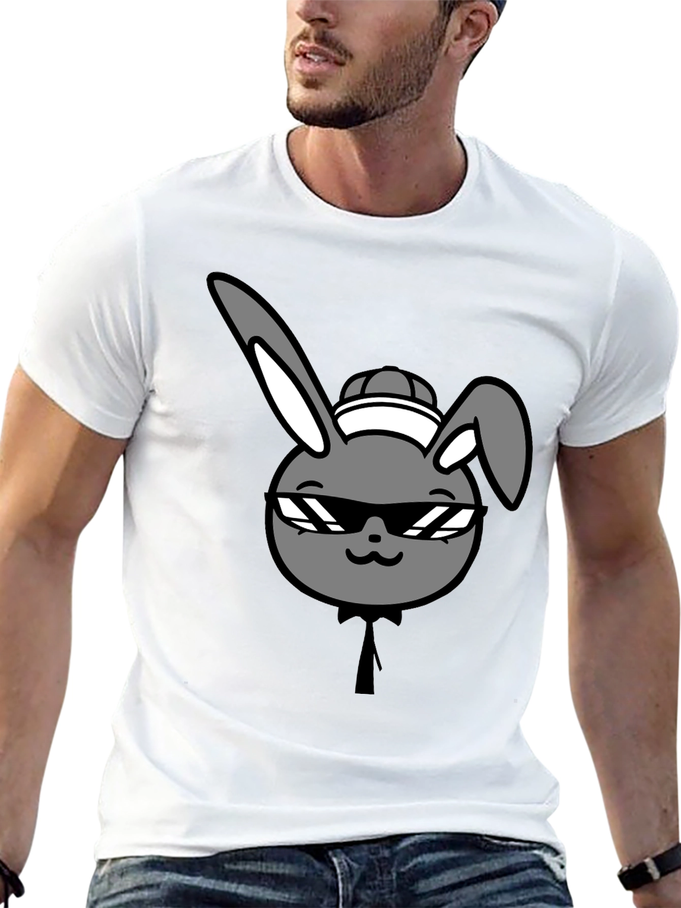 Cool Rabbit Graphic T-Shirt