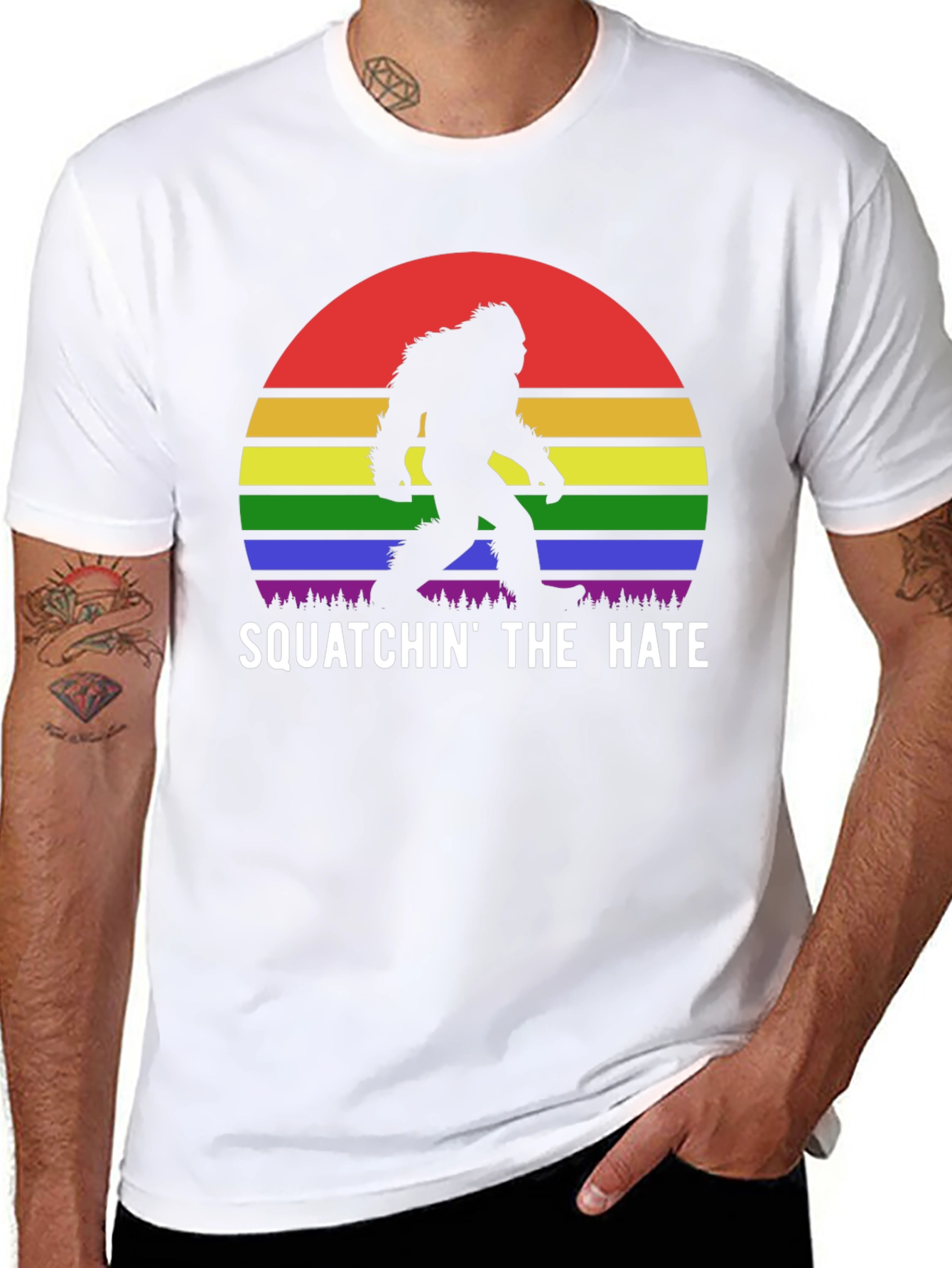 Squatchin the Hate Pride T-Shirt
