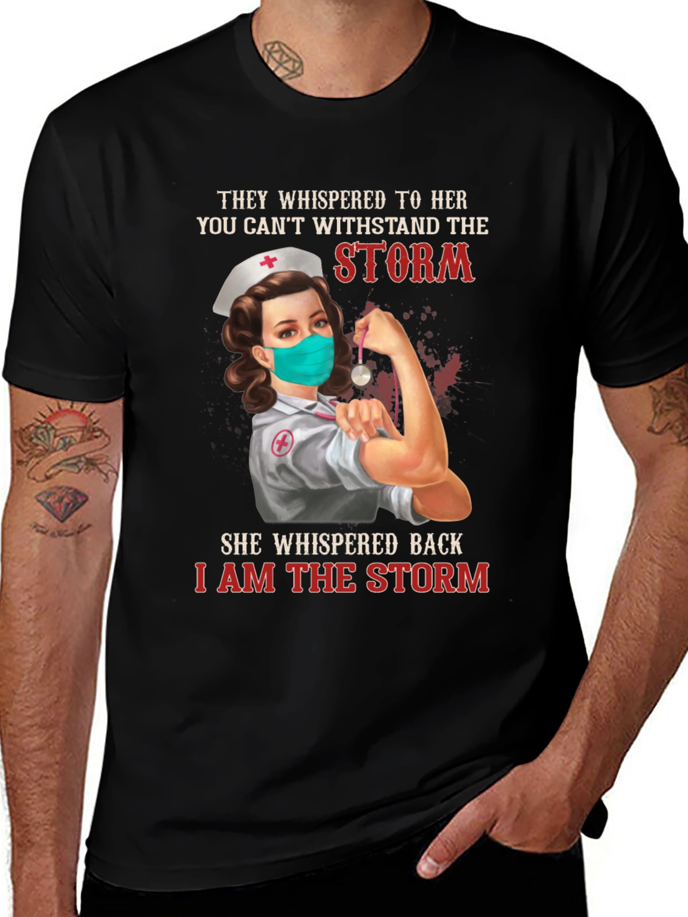 Nurse T-Shirt: I Am The Storm Graphic Tee