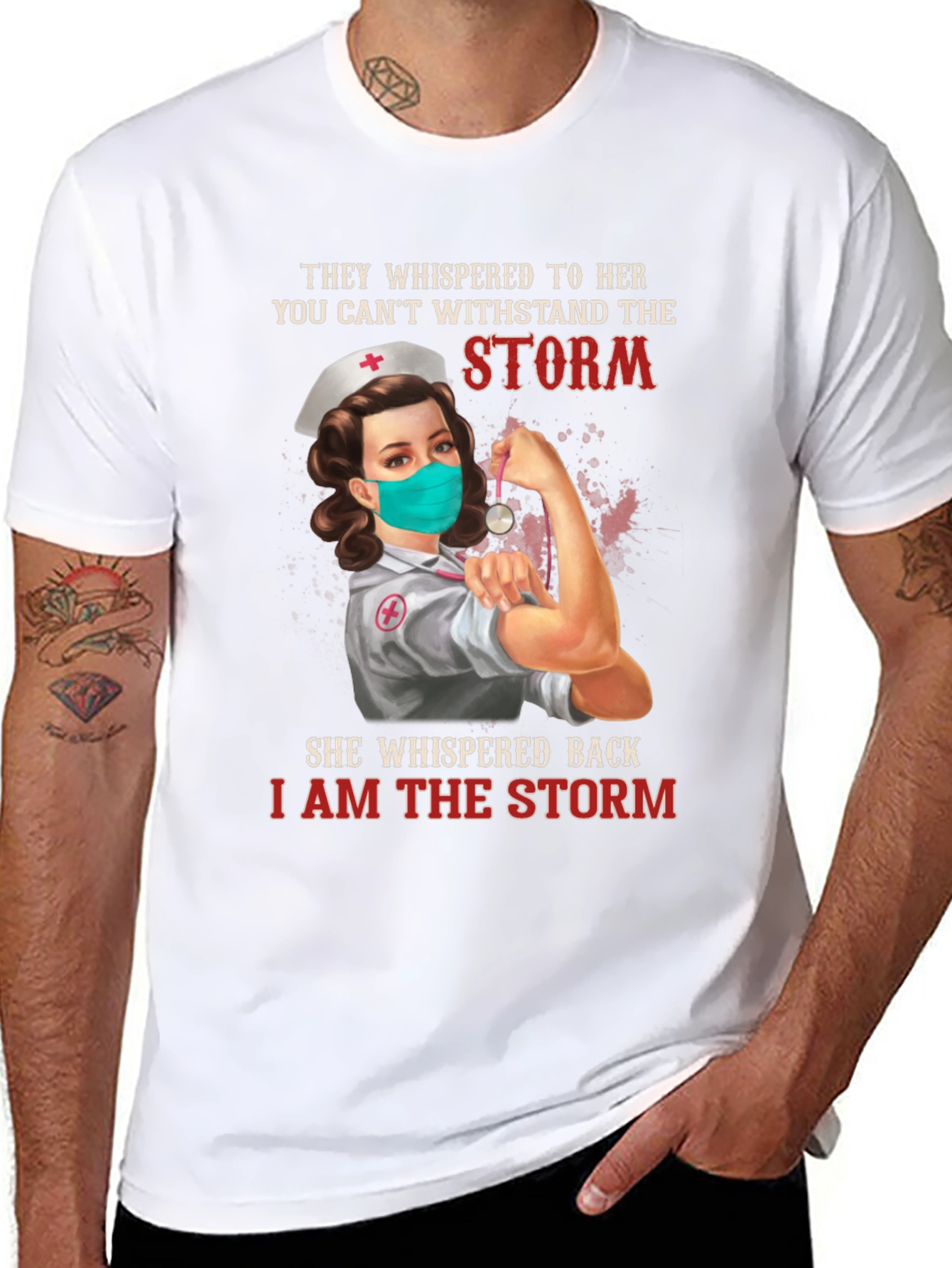 Nurse T-Shirt: I Am The Storm Graphic Tee