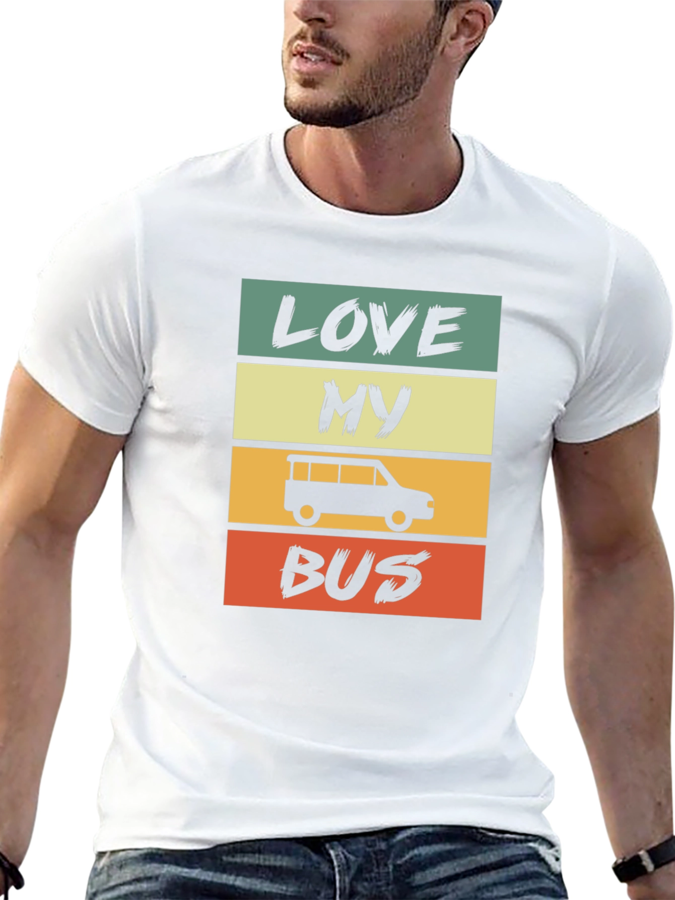 Love My Bus Retro Style T-Shirt