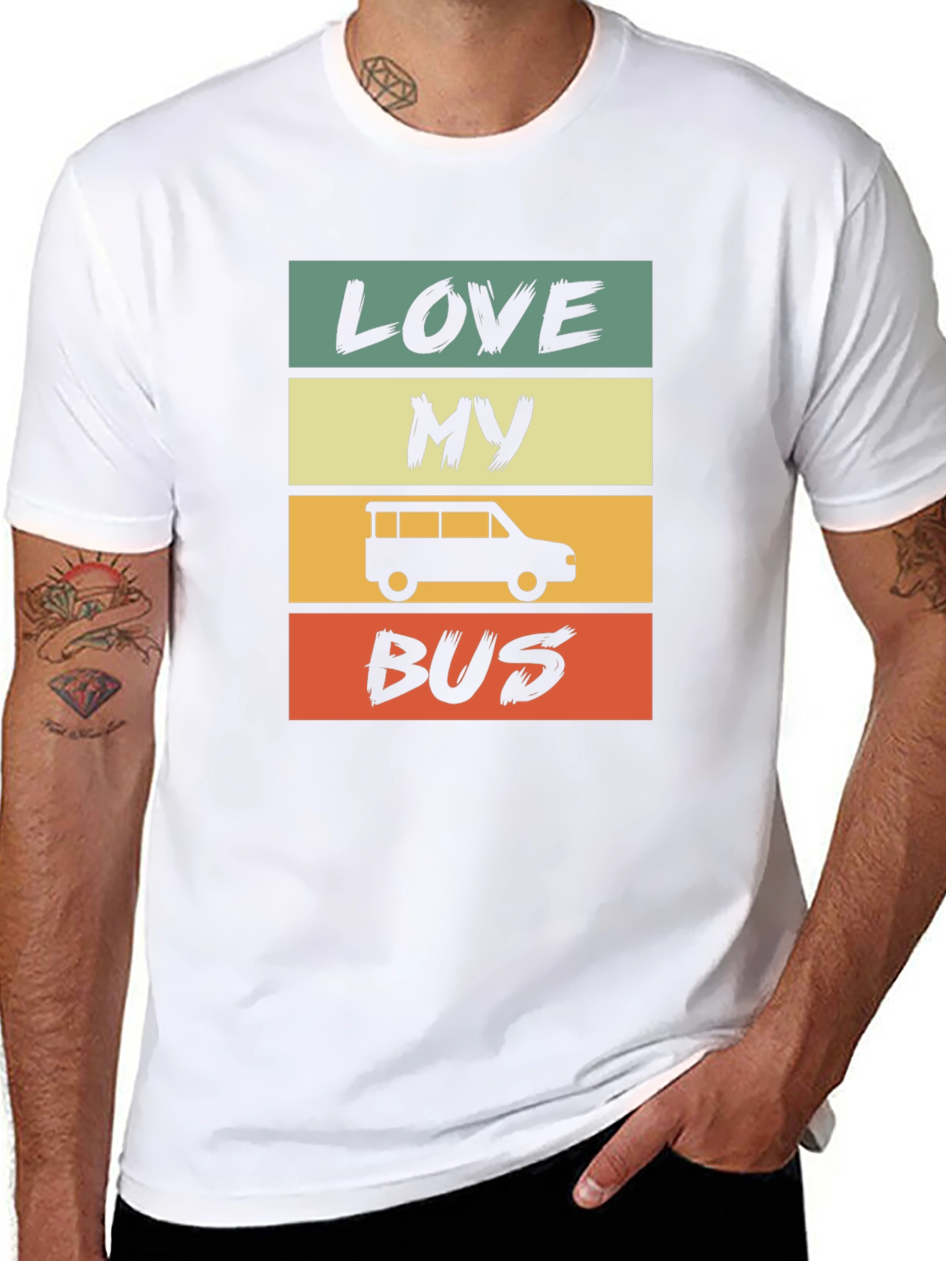 Love My Bus Retro Style T-Shirt
