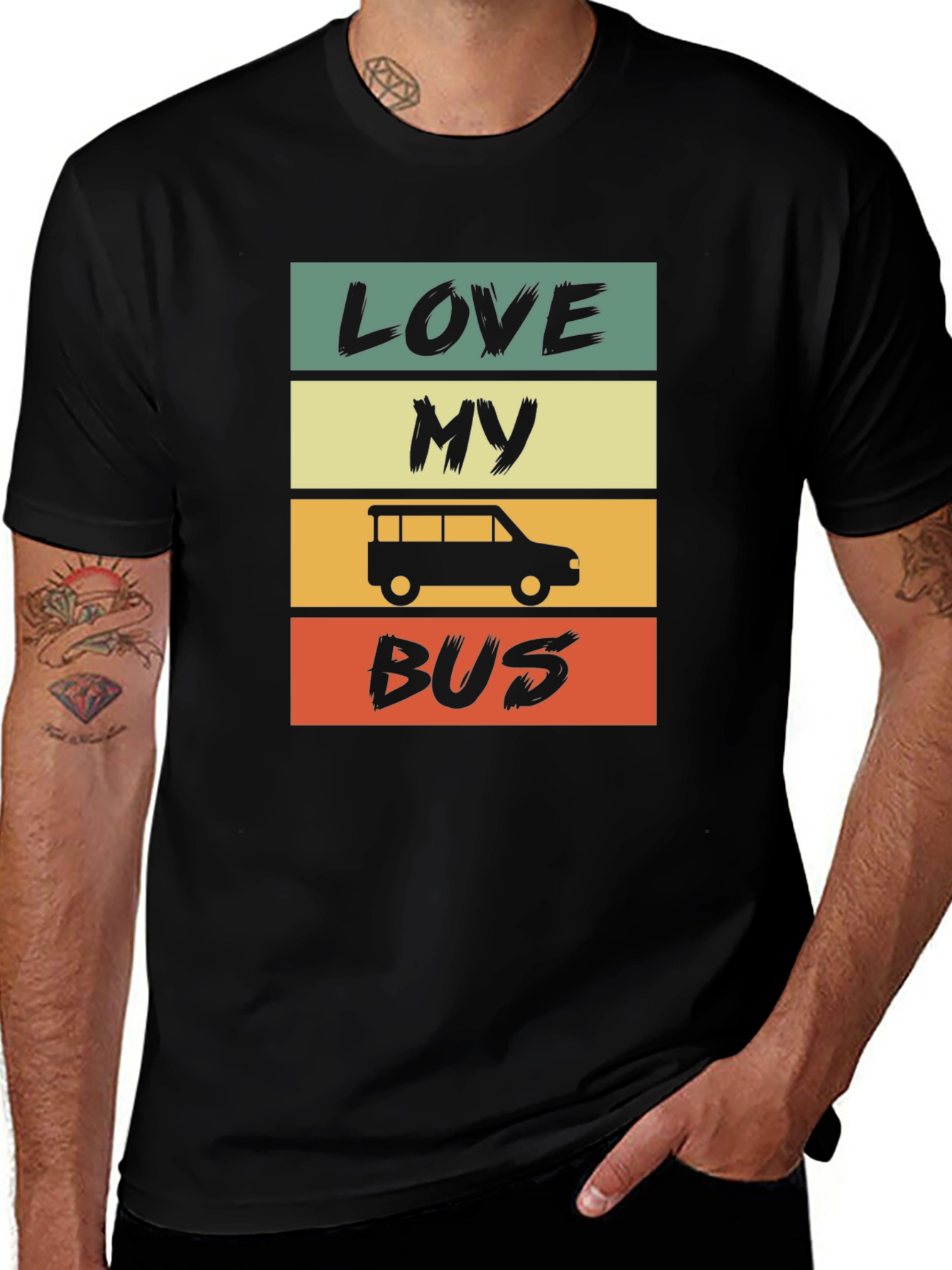 Love My Bus Retro Style T-Shirt
