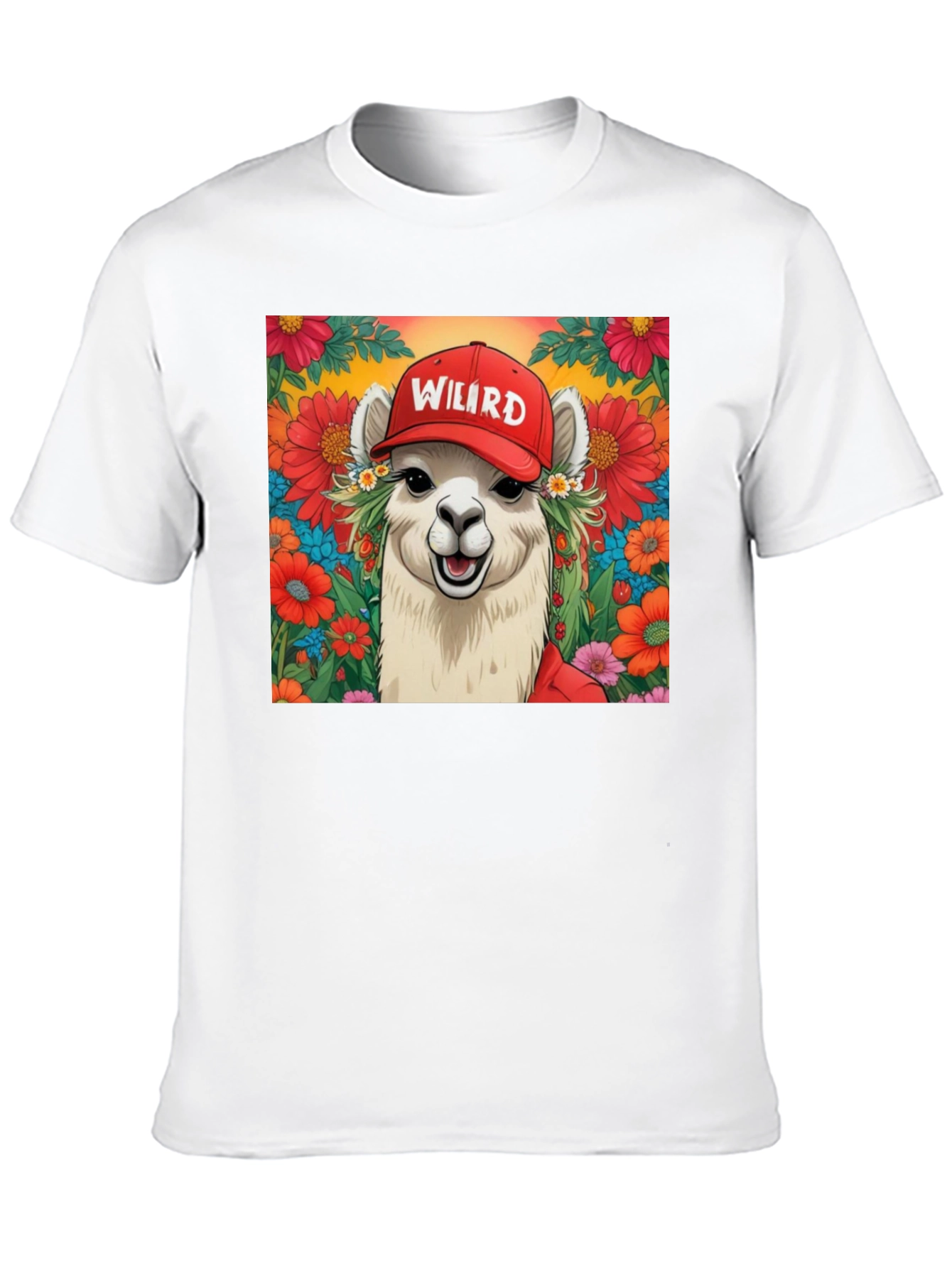 Weird Llama Graphic Tee - Soft Cotton