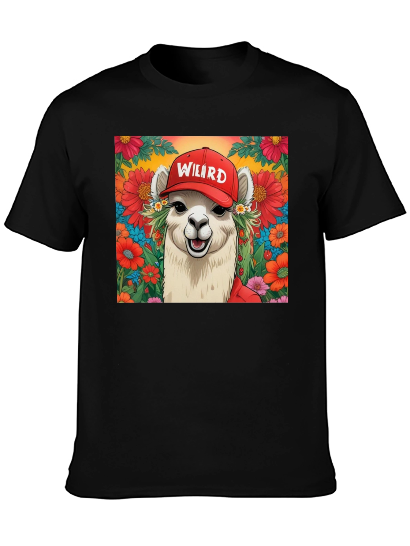 Weird Llama Graphic Tee - Soft Cotton