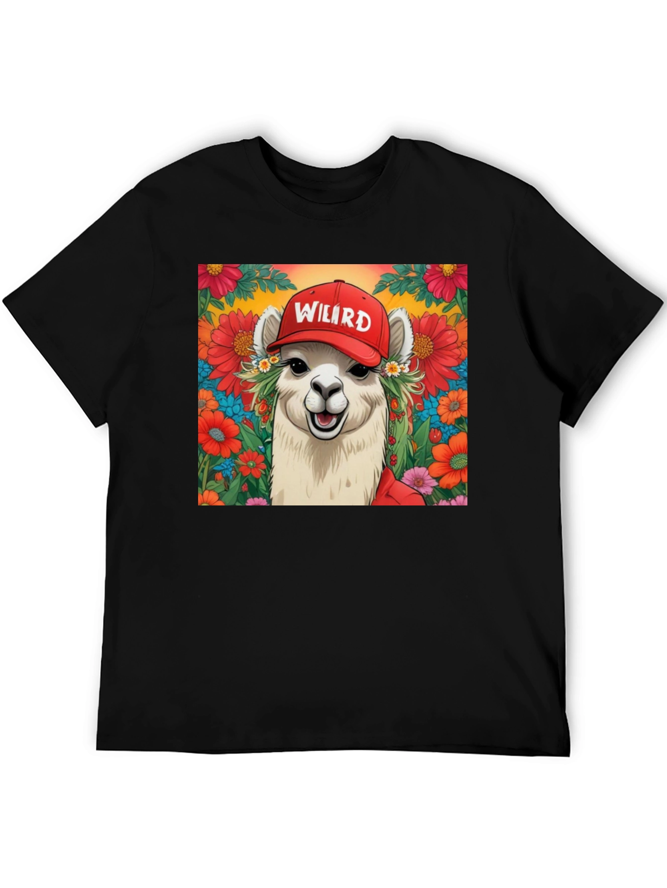 Weird Llama Graphic Tee - Soft Cotton
