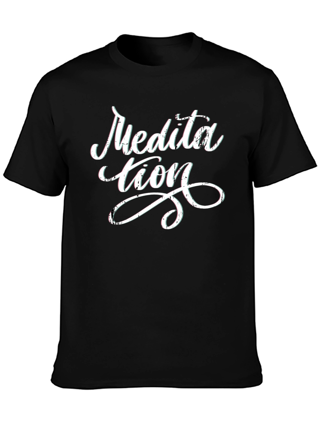 Meditation Graphic Black Tee