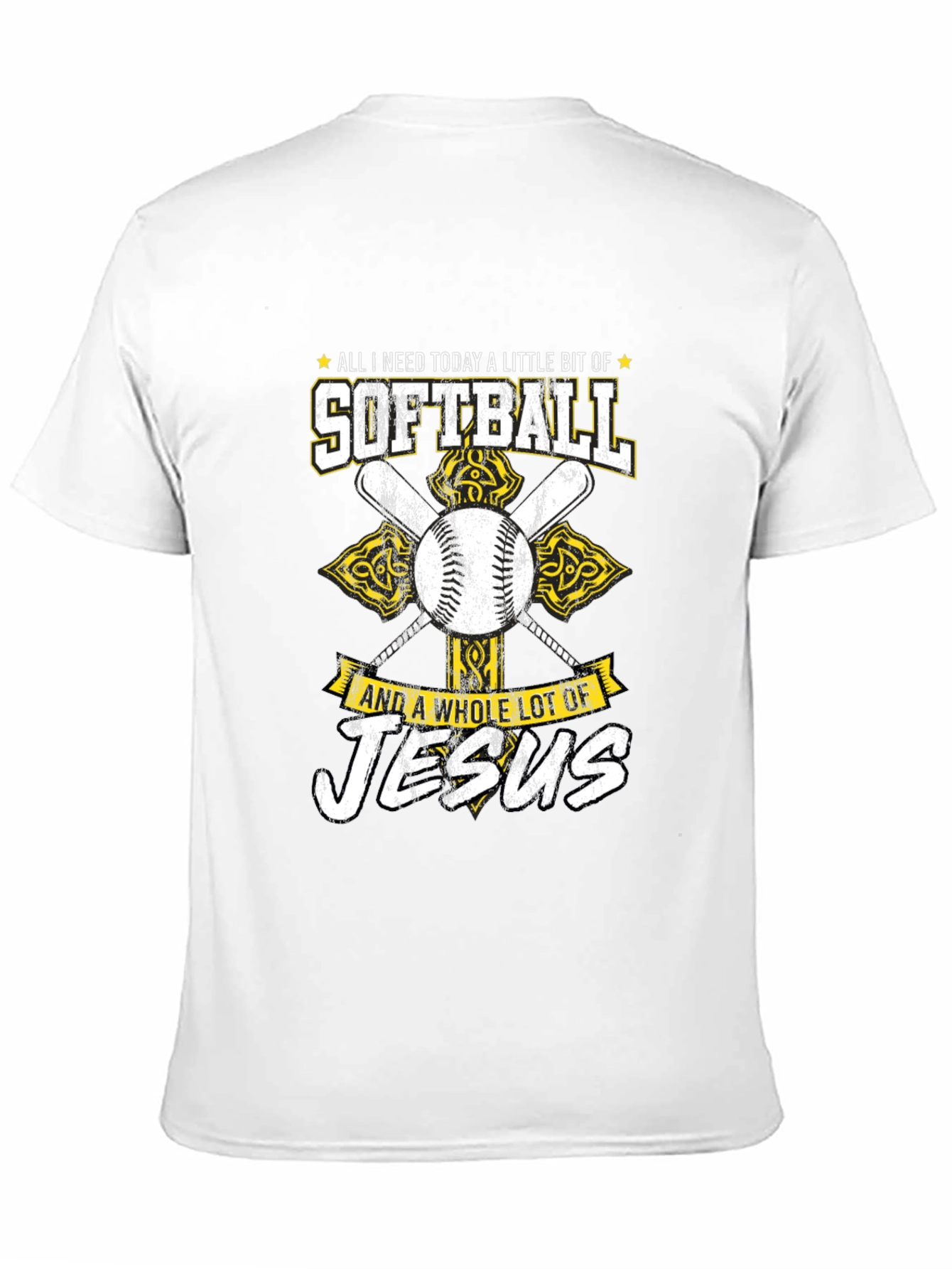 Softball & Jesus Graphic T-Shirt