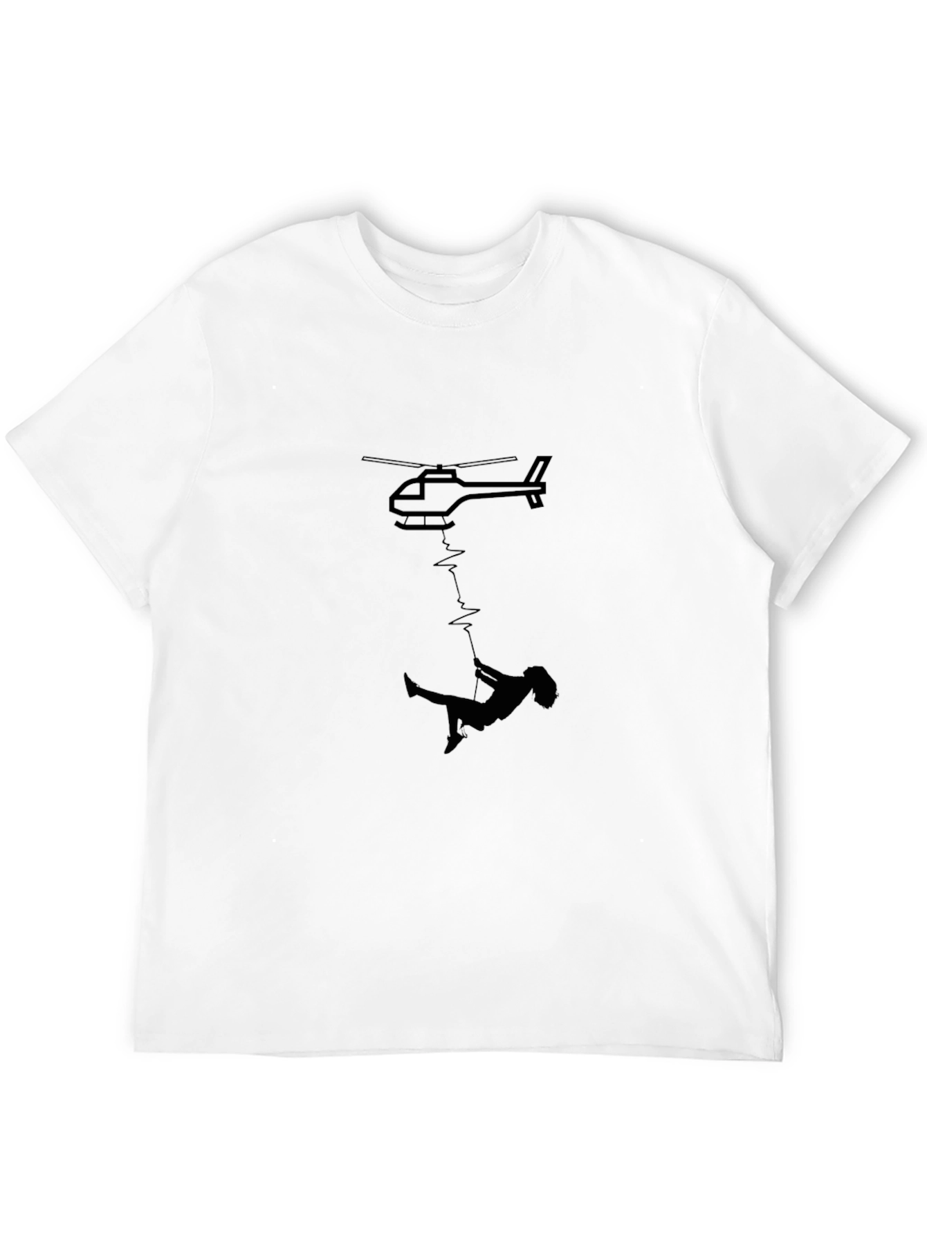 Helicopter Rescue Black T-Shirt
