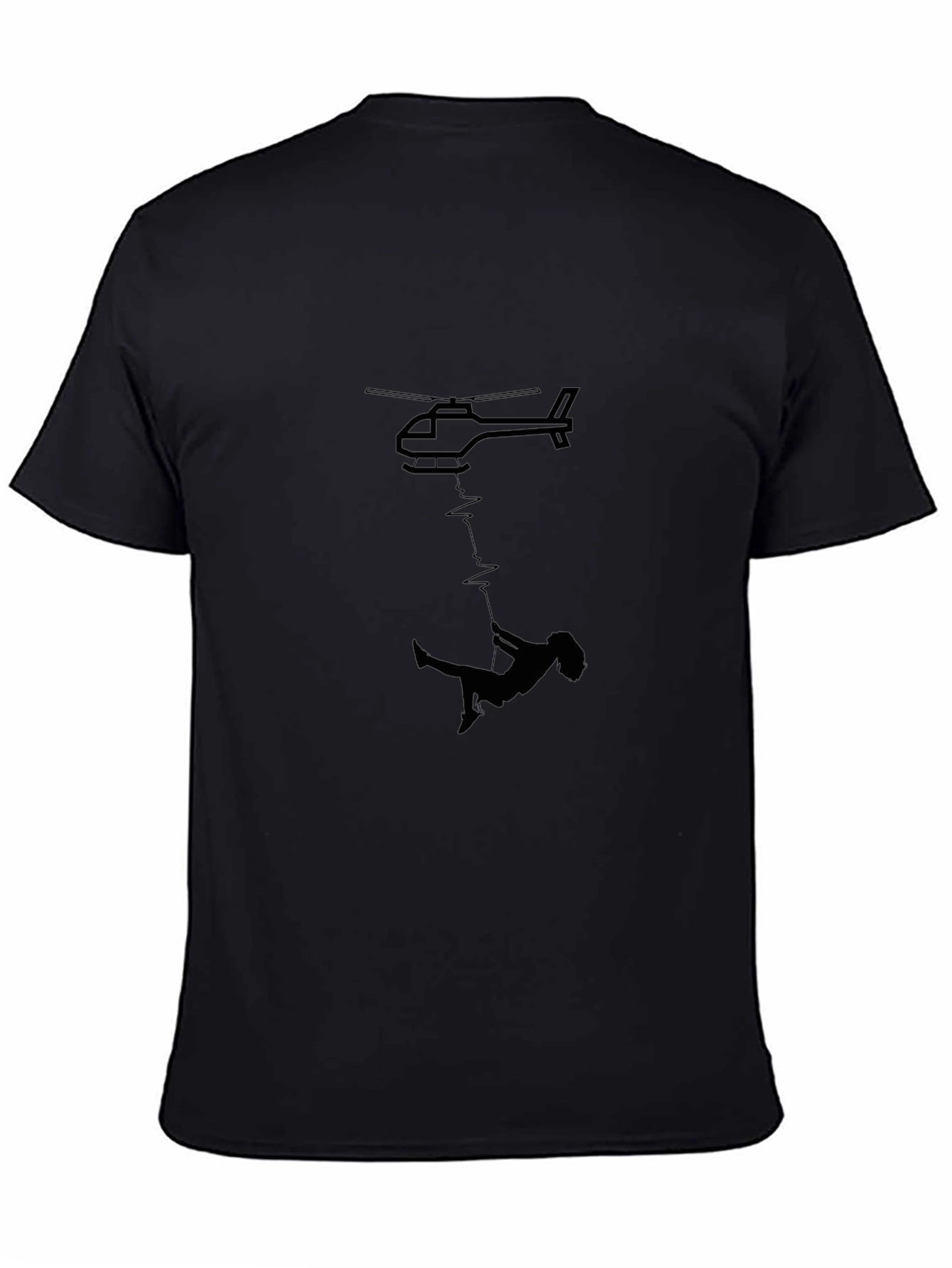 Helicopter Rescue Black T-Shirt