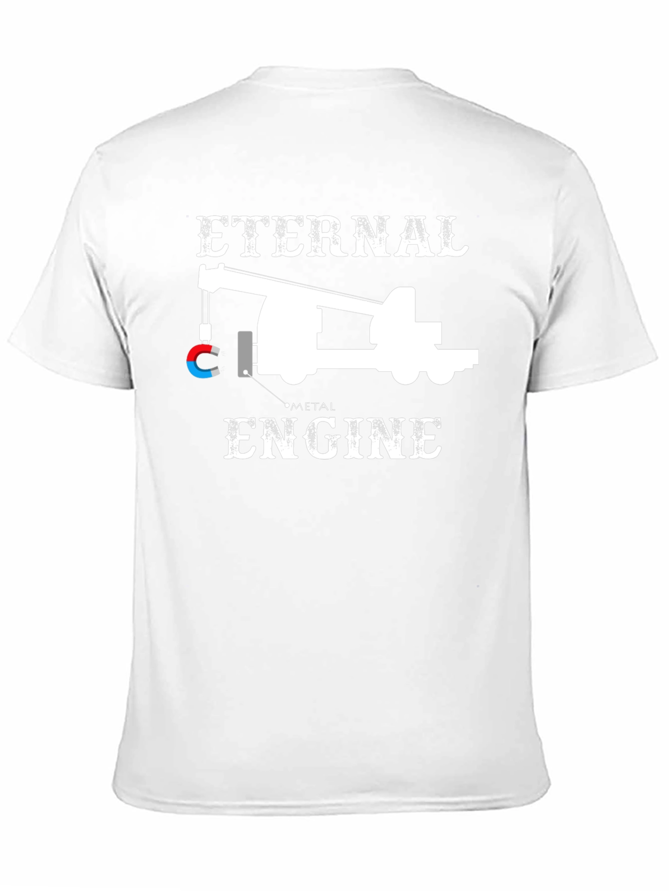 Eternal Metal Engine T-Shirt: Perpetual Motion Design