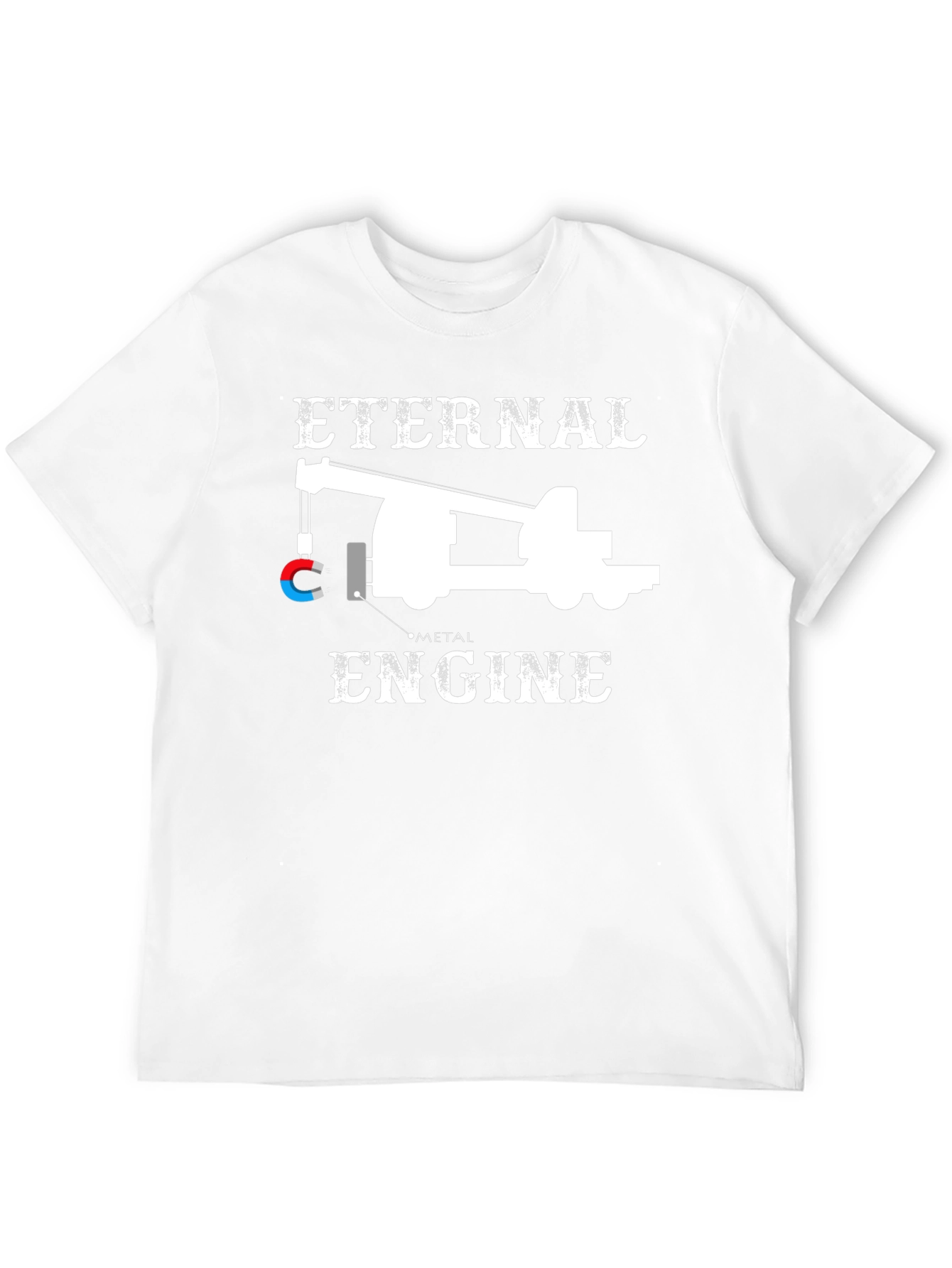 Eternal Metal Engine T-Shirt: Perpetual Motion Design