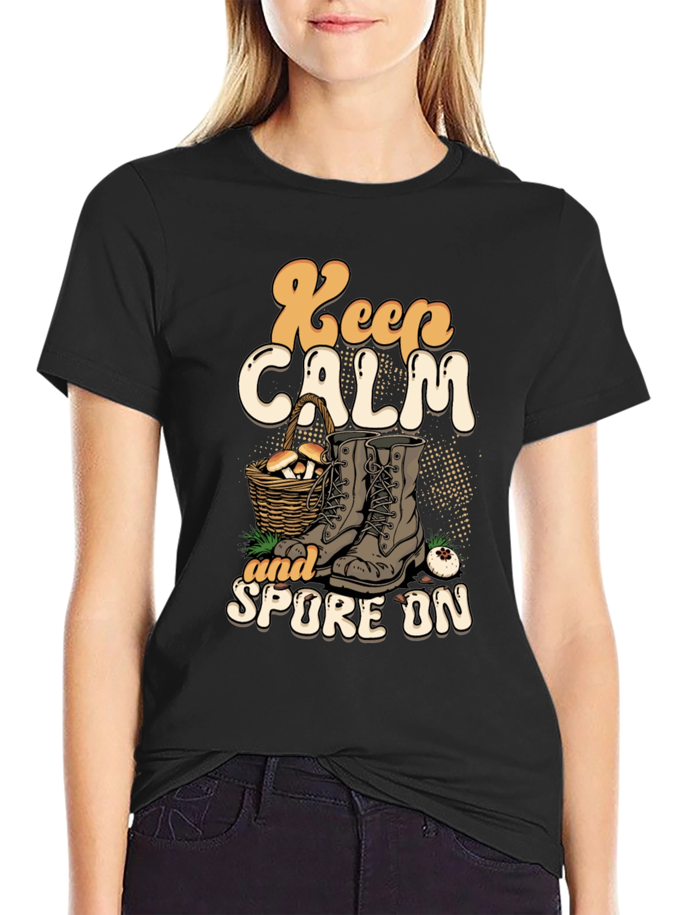 Keep Calm and Spore On Graphic T-Shirt