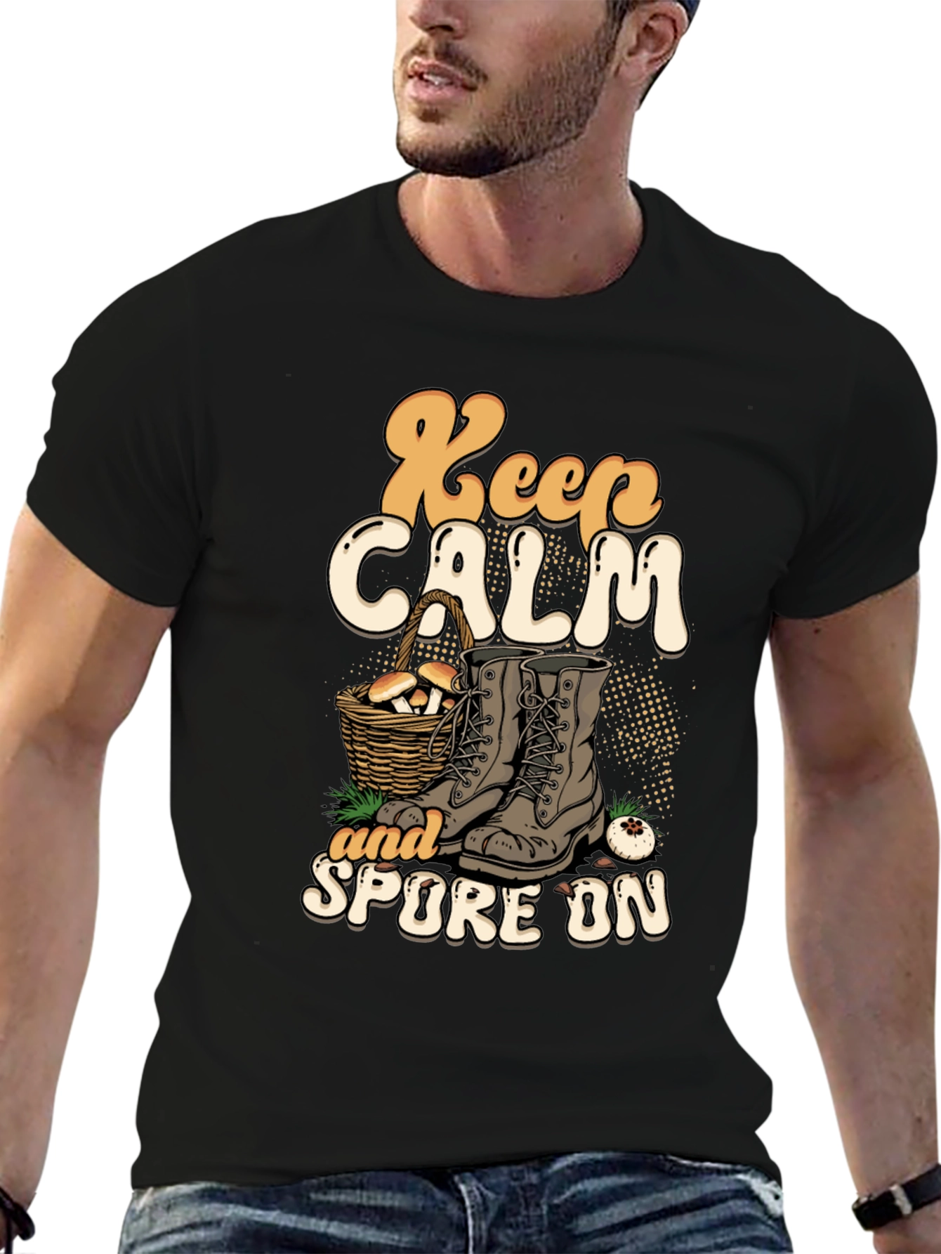 Keep Calm and Spore On Graphic T-Shirt