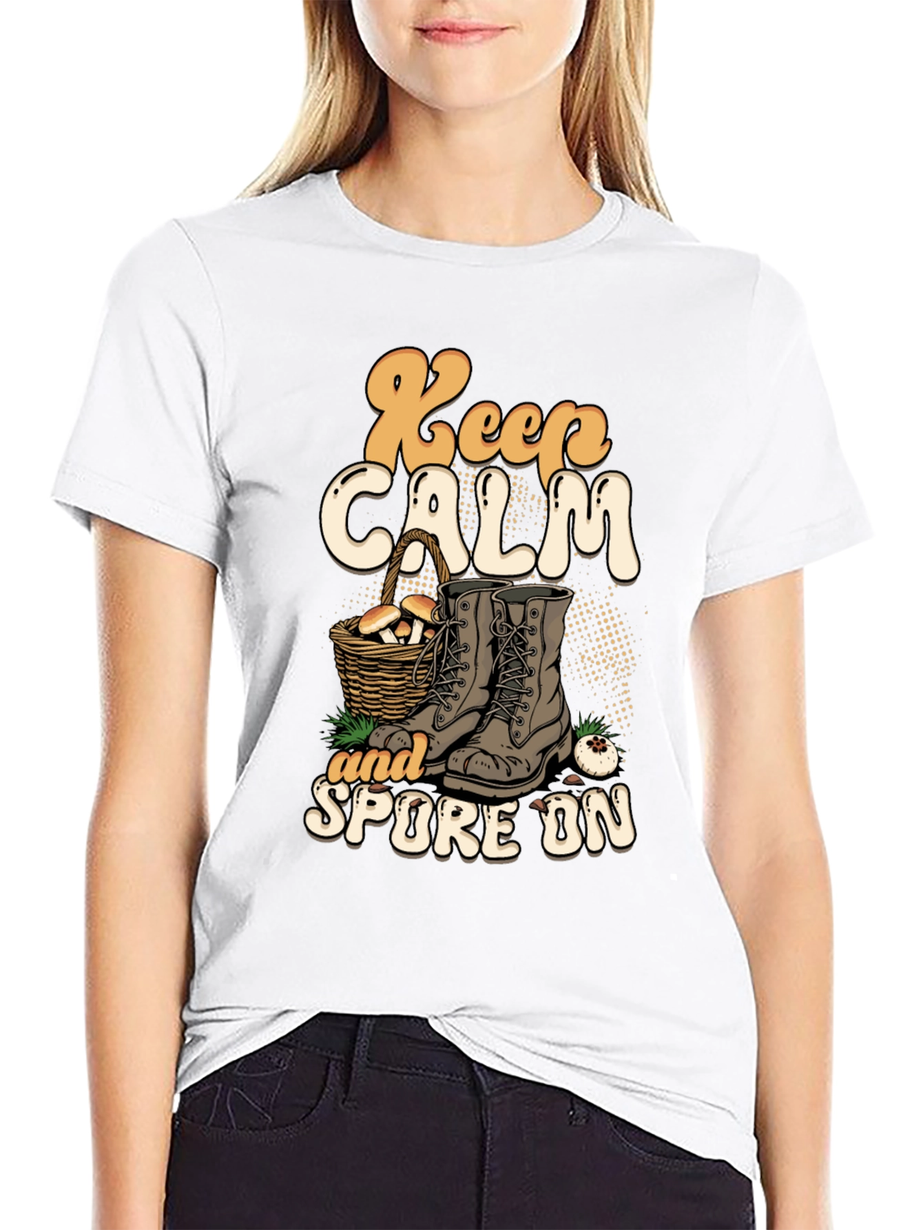 Keep Calm and Spore On Graphic T-Shirt