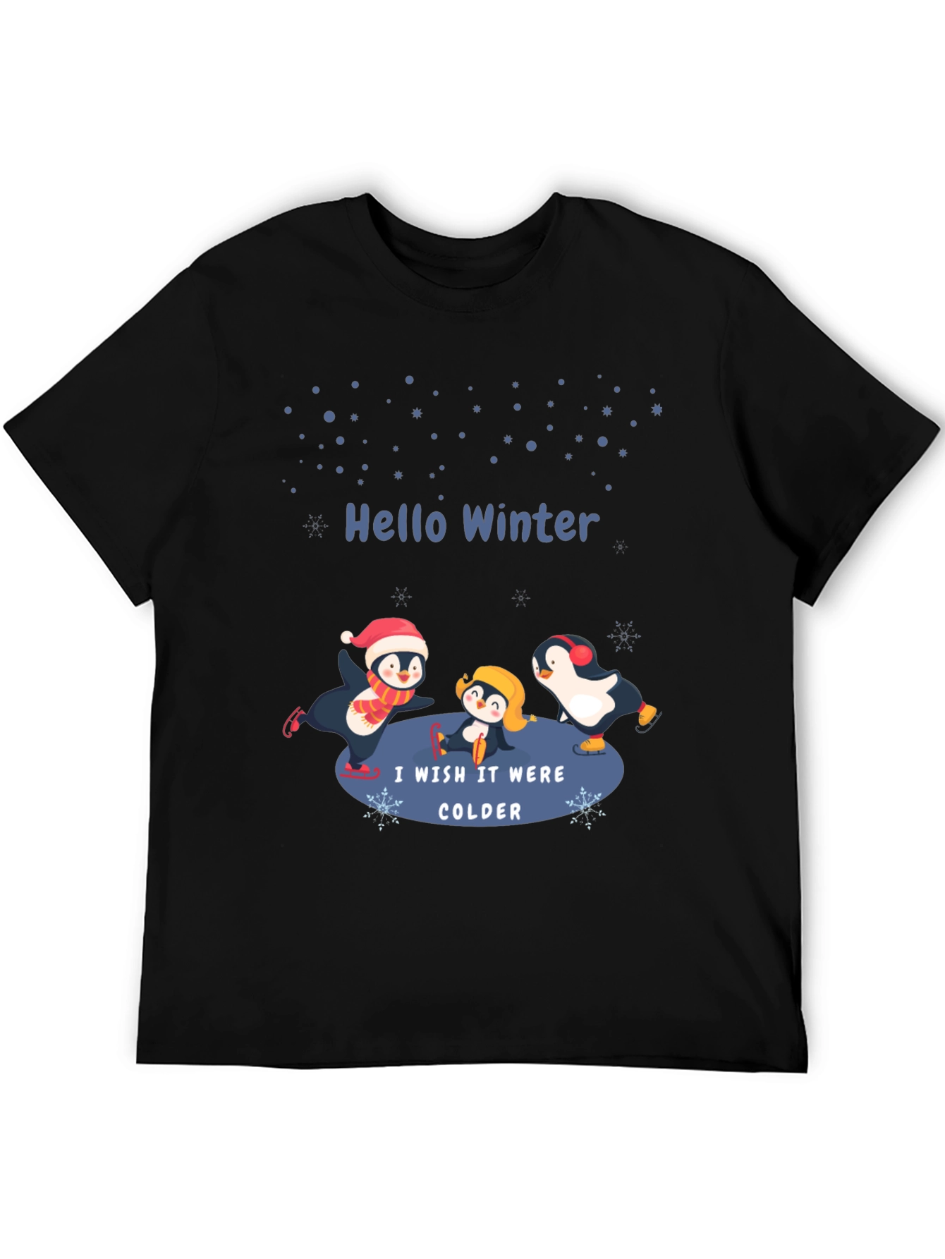Winter Penguin Graphic T-Shirt
