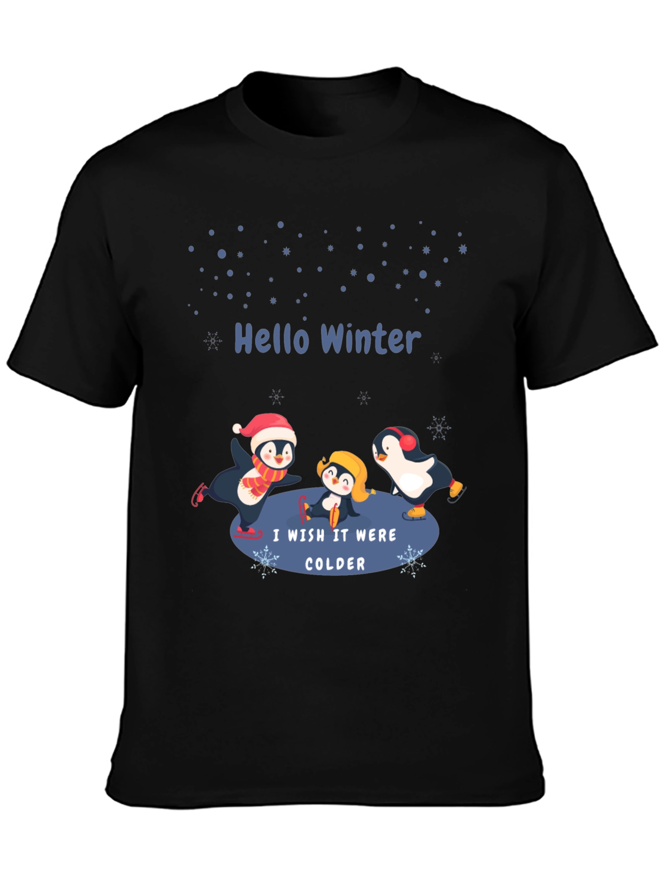 Winter Penguin Graphic T-Shirt