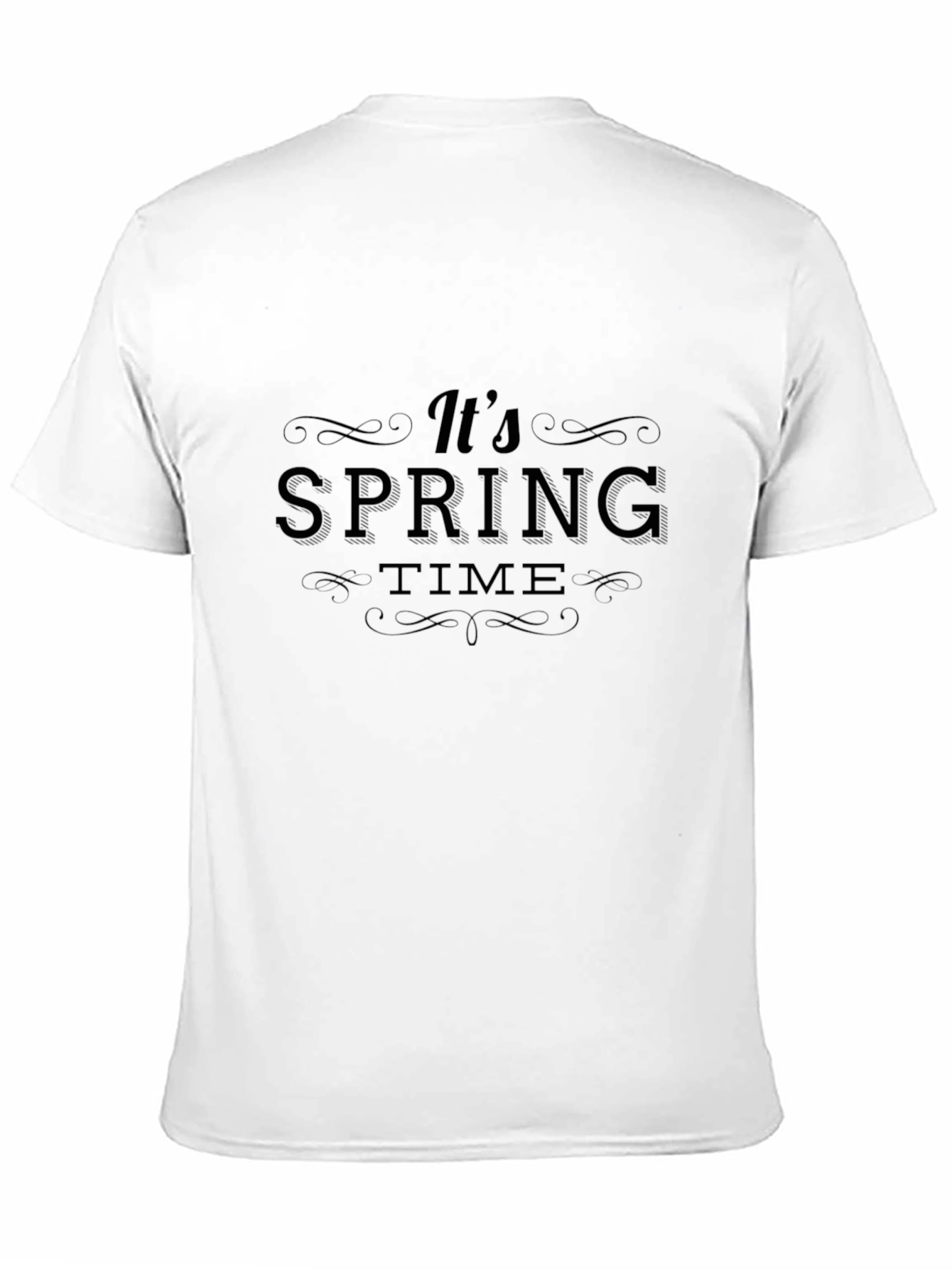 Its Spring Time Graphic Tee - Black Crew Neck