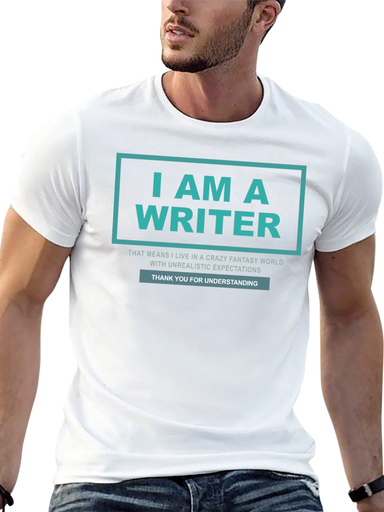 I AM A WRITER T-Shirt - Black Tee