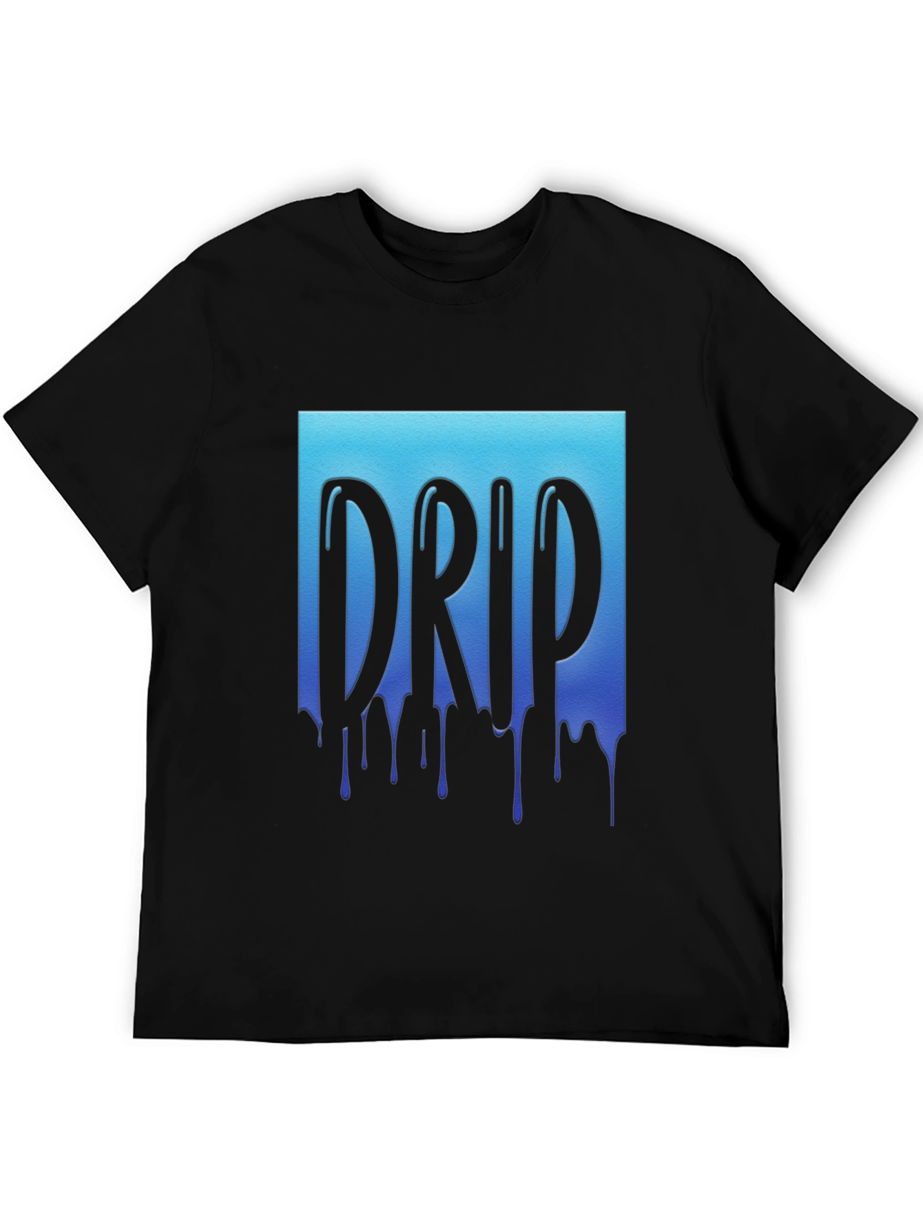 Drip Graphic Tee - Cool Blue Design