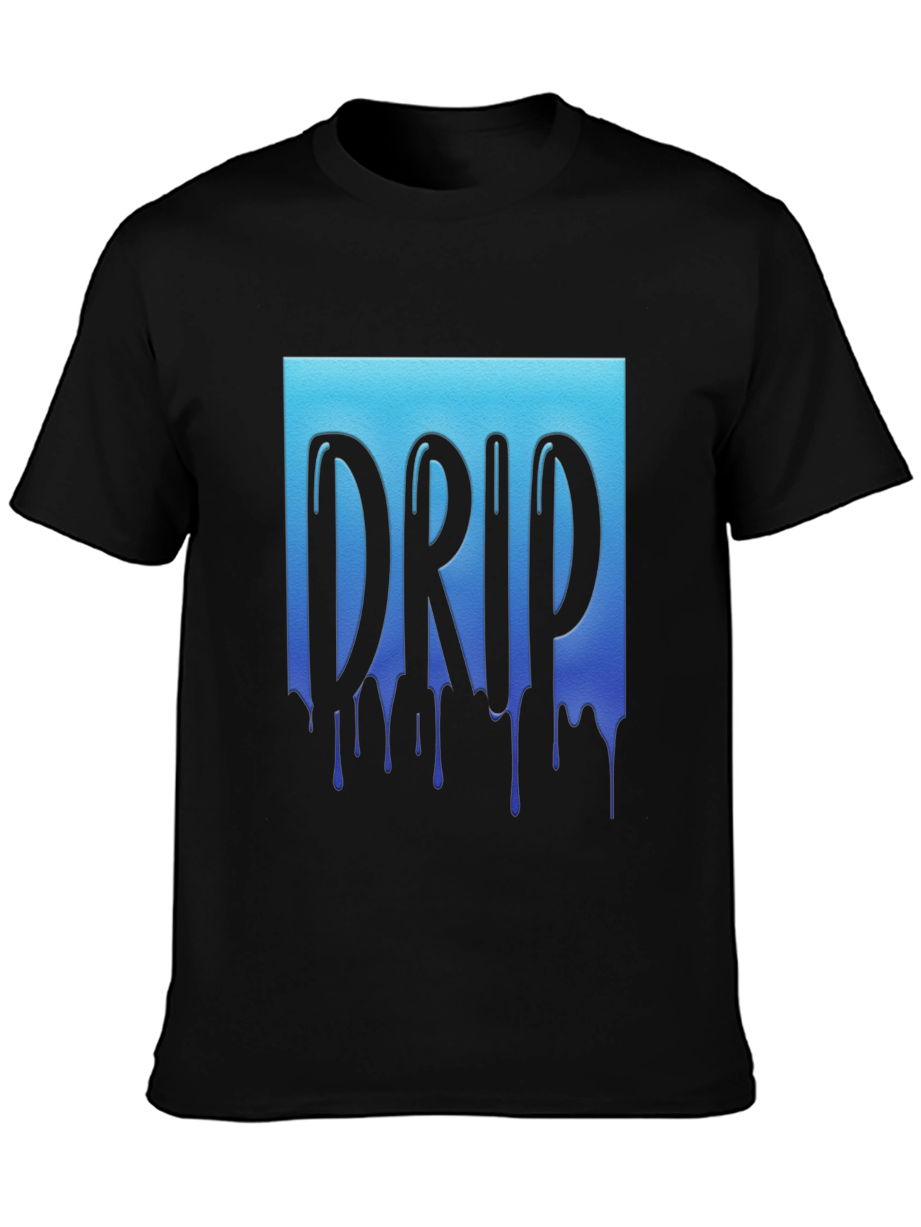 Drip Graphic Tee - Cool Blue Design