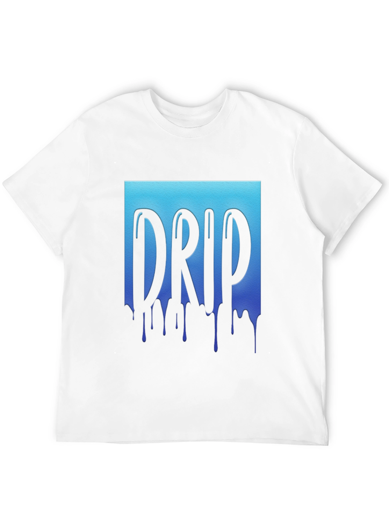 Drip Graphic Tee - Cool Blue Design
