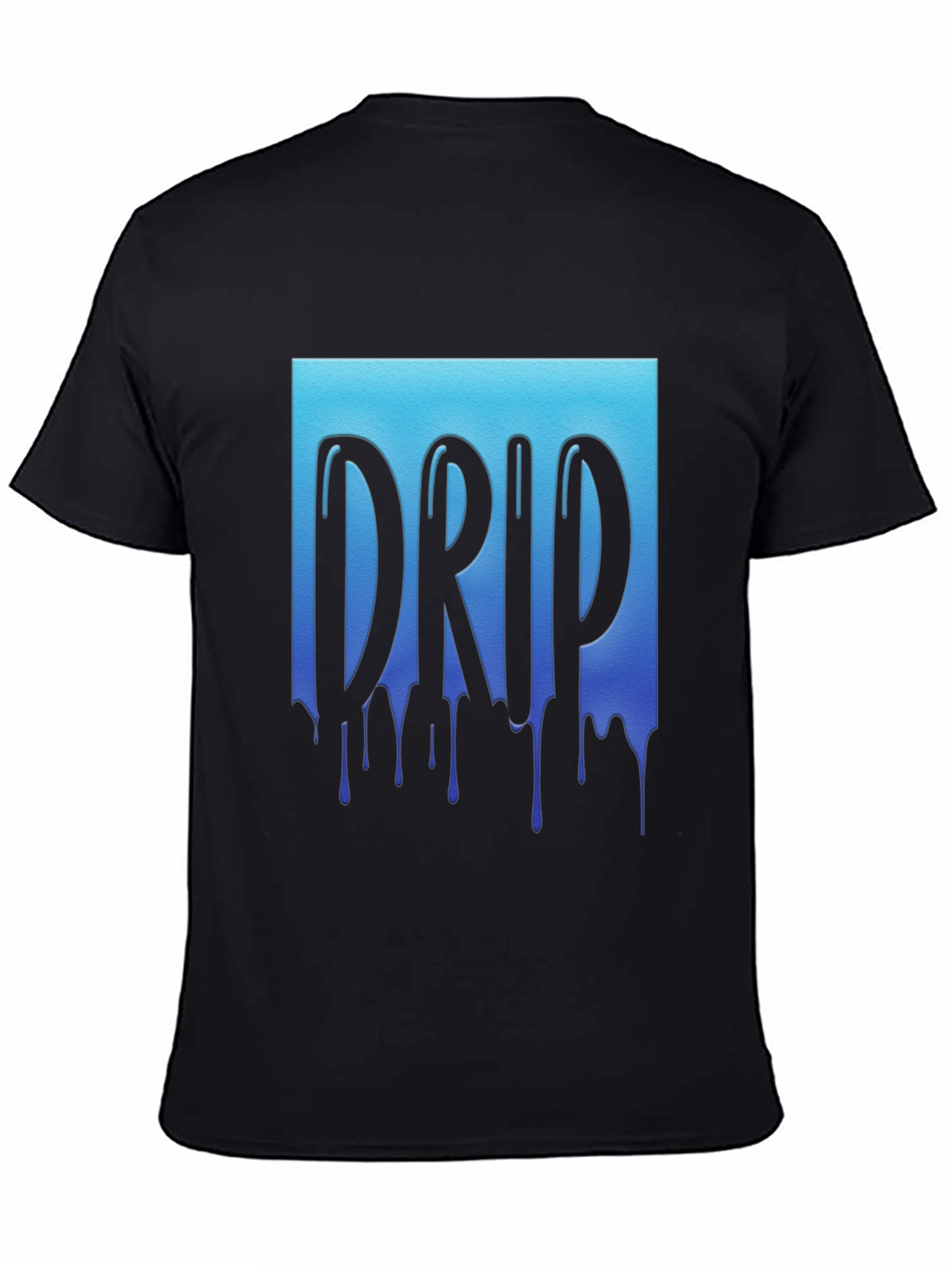 Drip Graphic Tee - Cool Blue Design