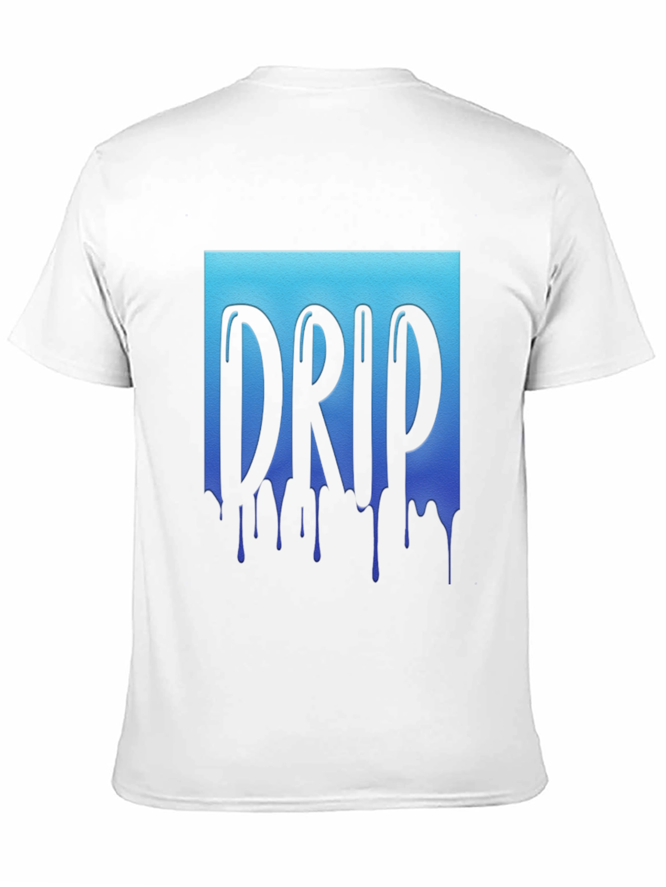 Drip Graphic Tee - Cool Blue Design