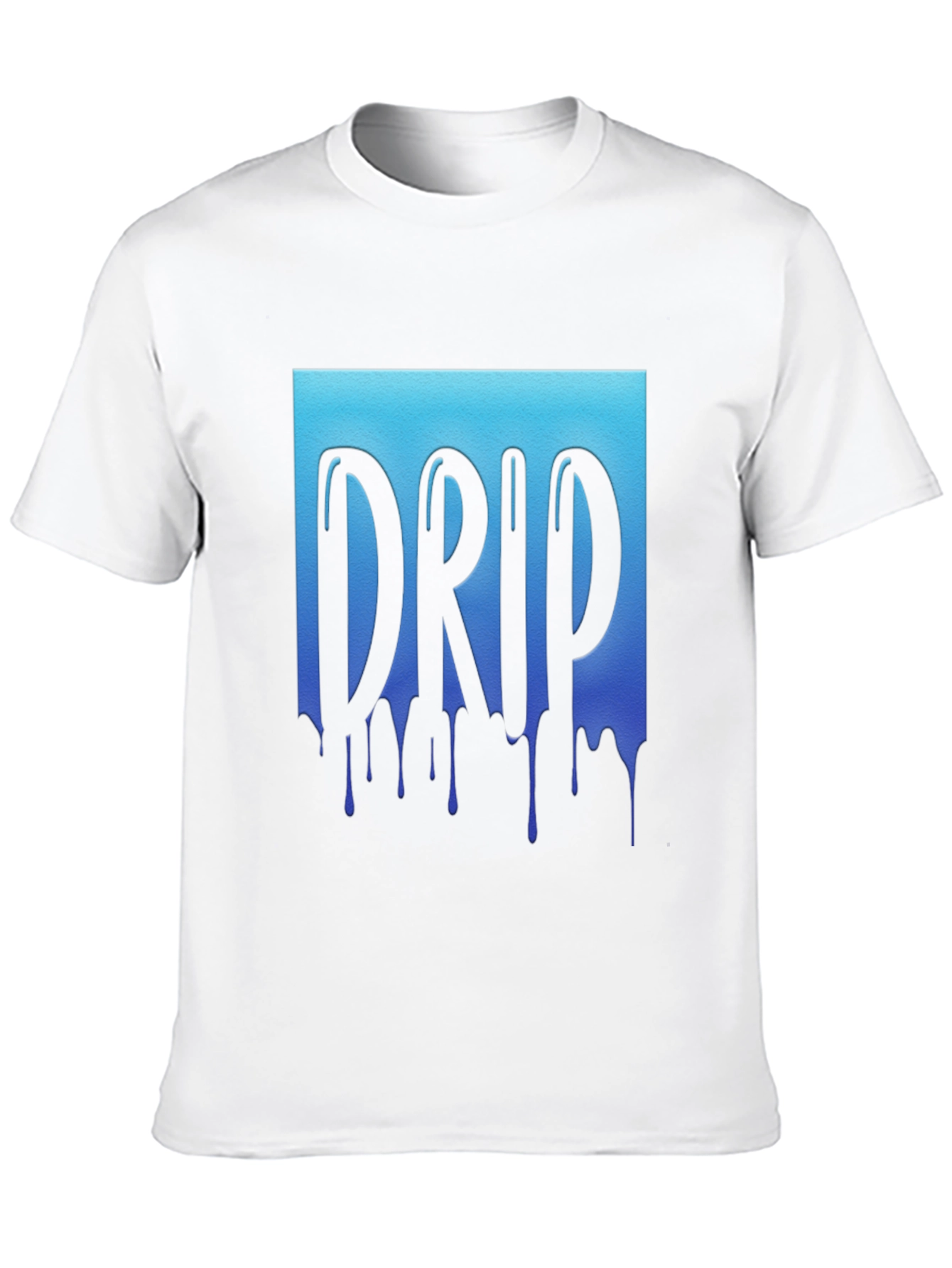 Drip Graphic Tee - Cool Blue Design